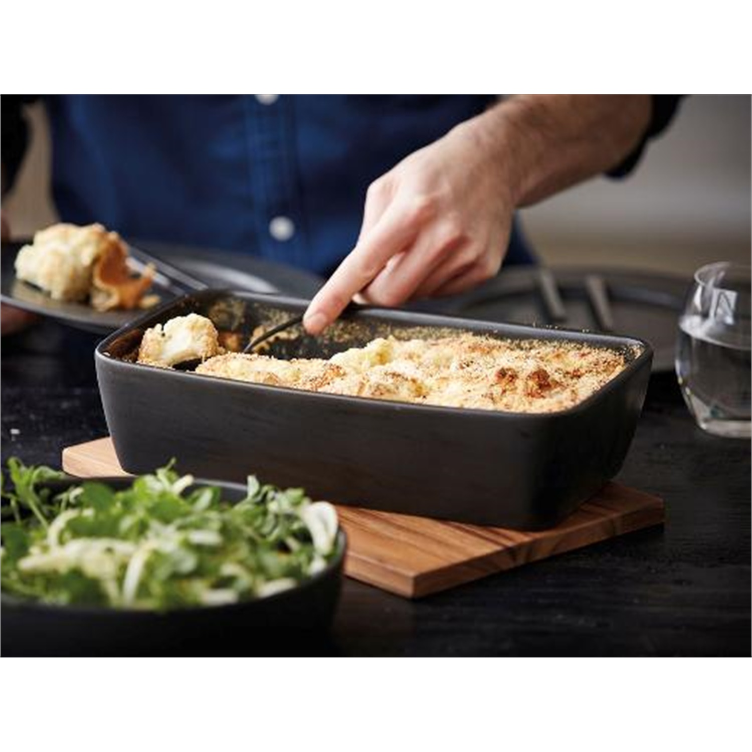 bitz-ovenschaal-32x19cm-zwart