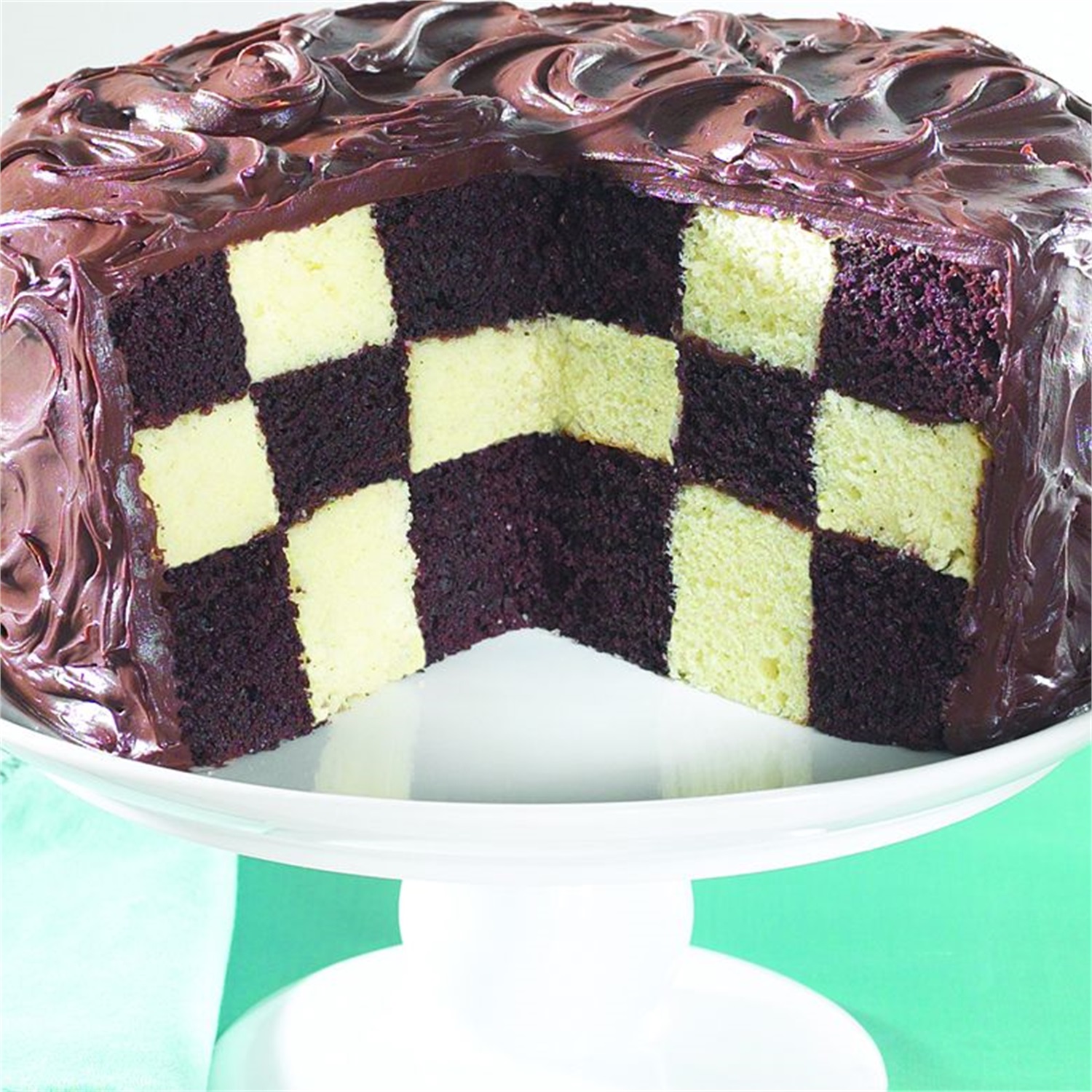 nordic-ware-checkerboard-cakeverdeler-20cm-rood