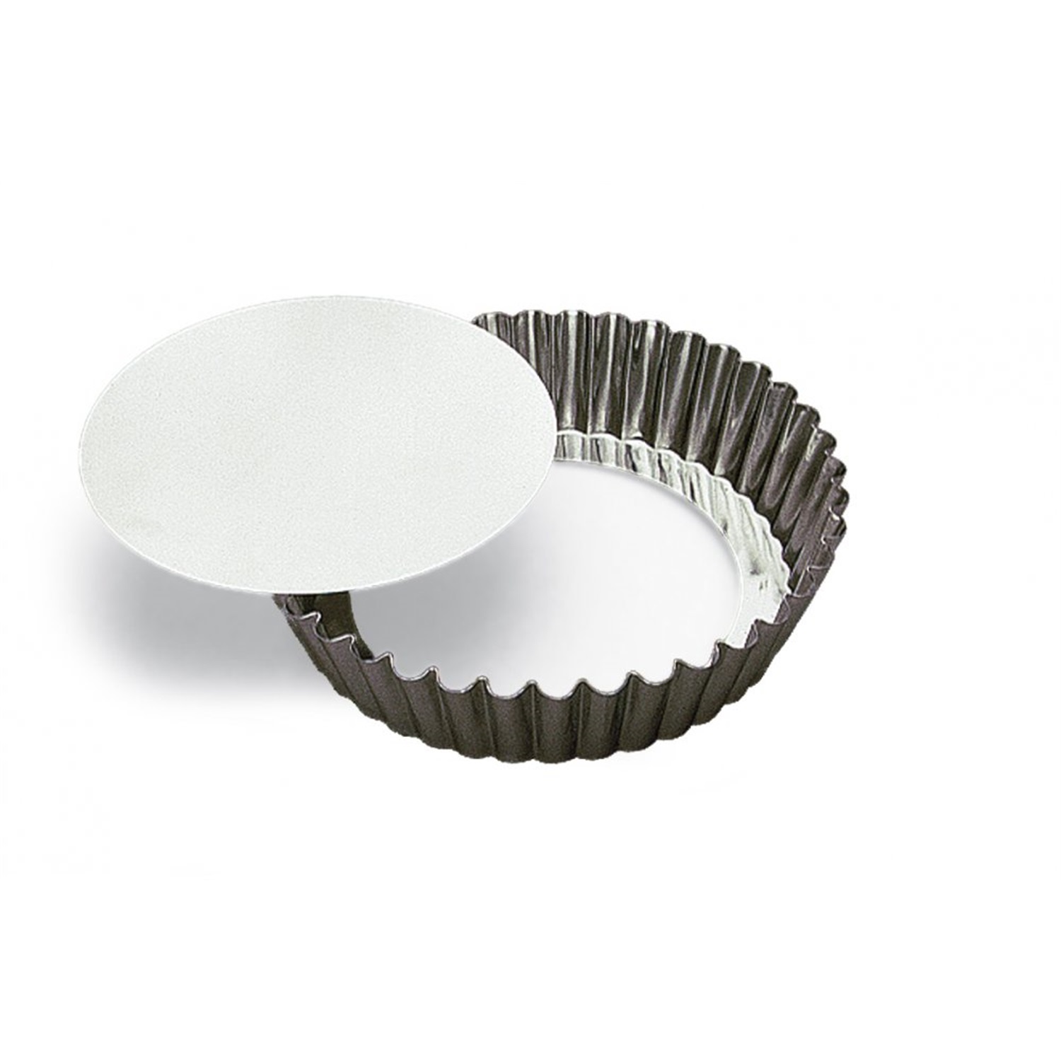 gobel tartelette en quichevorm hoog met uitneembare bodem 25cm tin