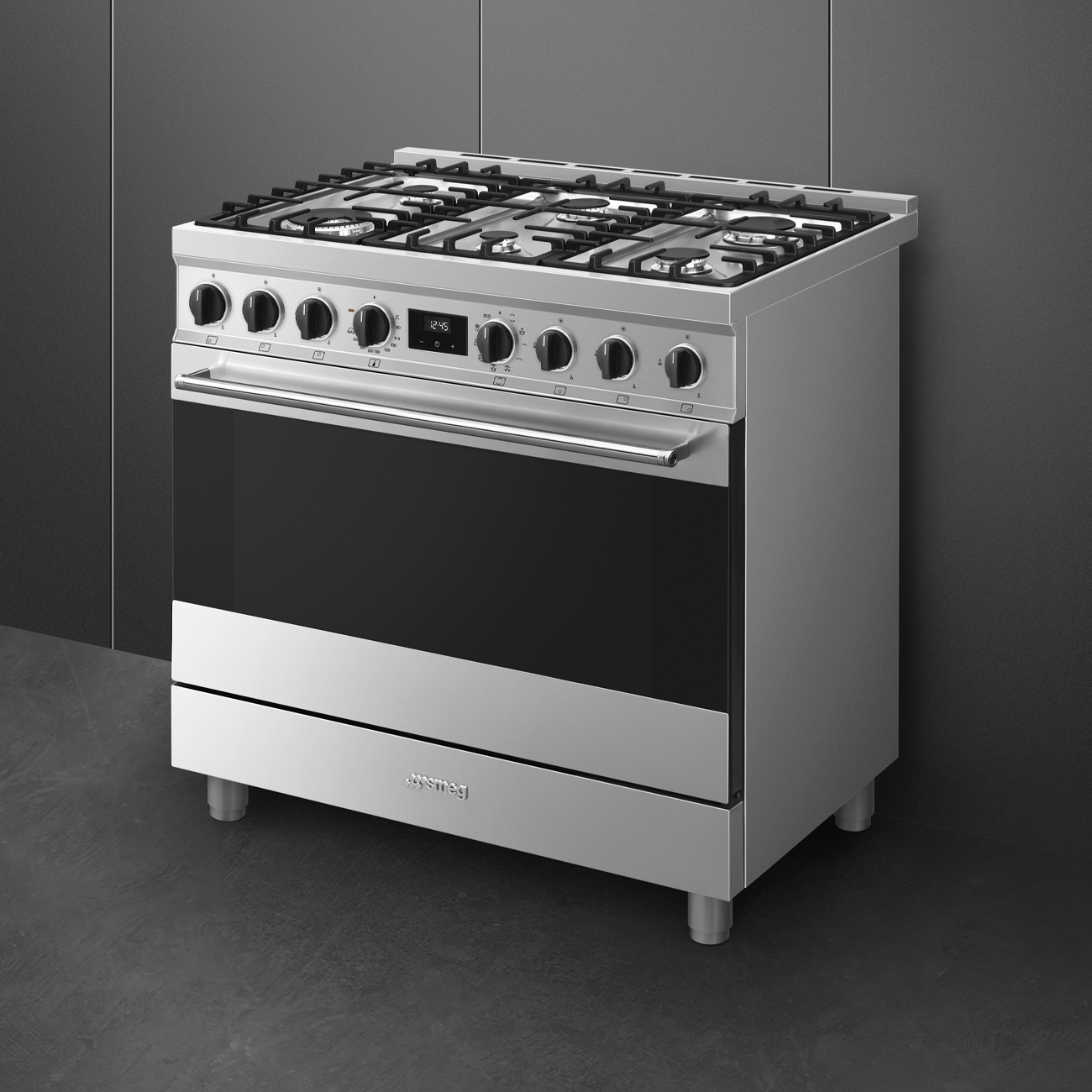 smeg-classici-sinfonia-gasfornuis-b91gmxnlk2,-90cm-rvs4