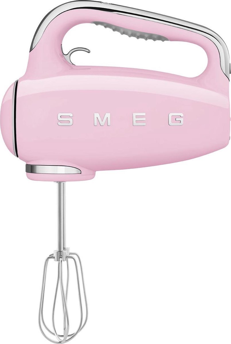 smeg jaren 50 handmixer hmf01pkeu roze