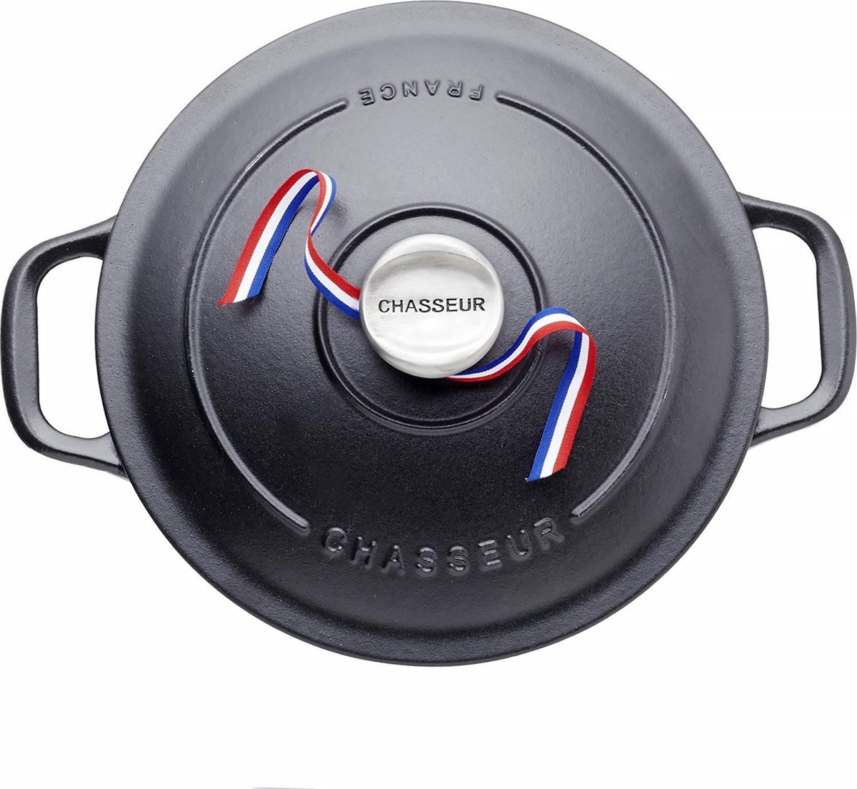 chasseur-braadpan-gietijzer-24cm-mat-zwart
