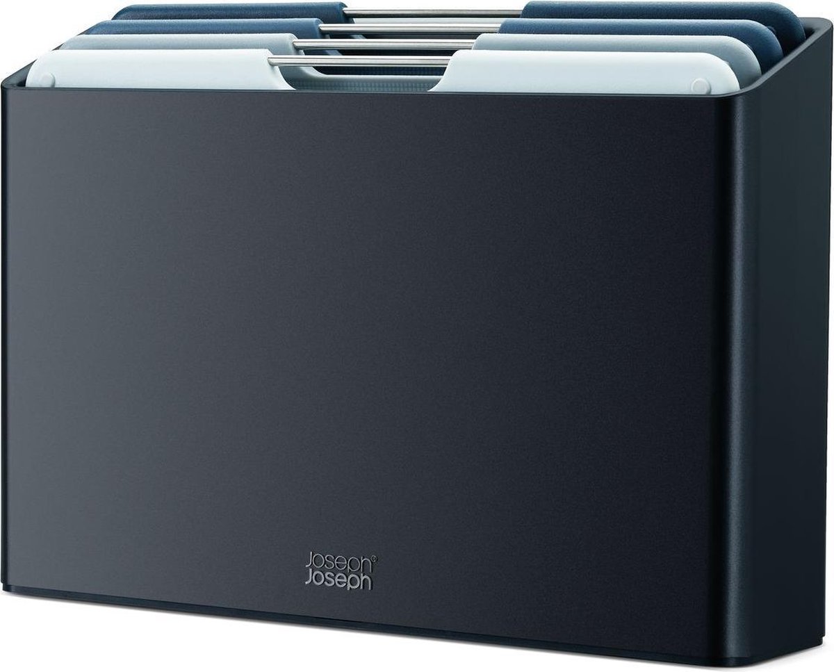 joseph joseph folio snijplankenset 4 delig 30x20cm blauw