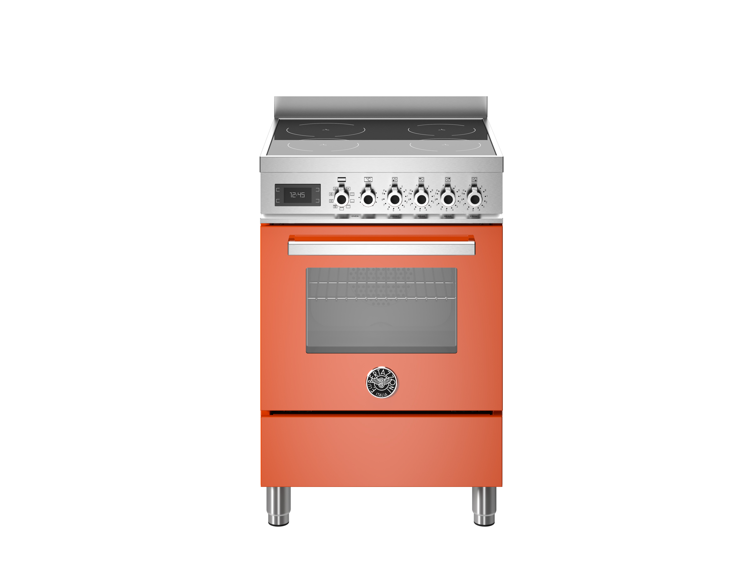 bertazzoni professional serie pro64i1eart inductiefornuis 60cm oranje