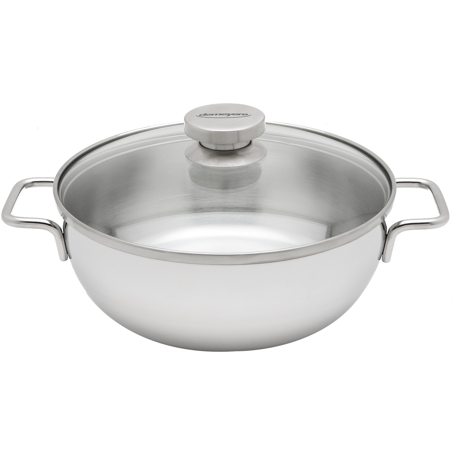 demeyere apollo 7 conische braadpan met glasdeksel 24cm