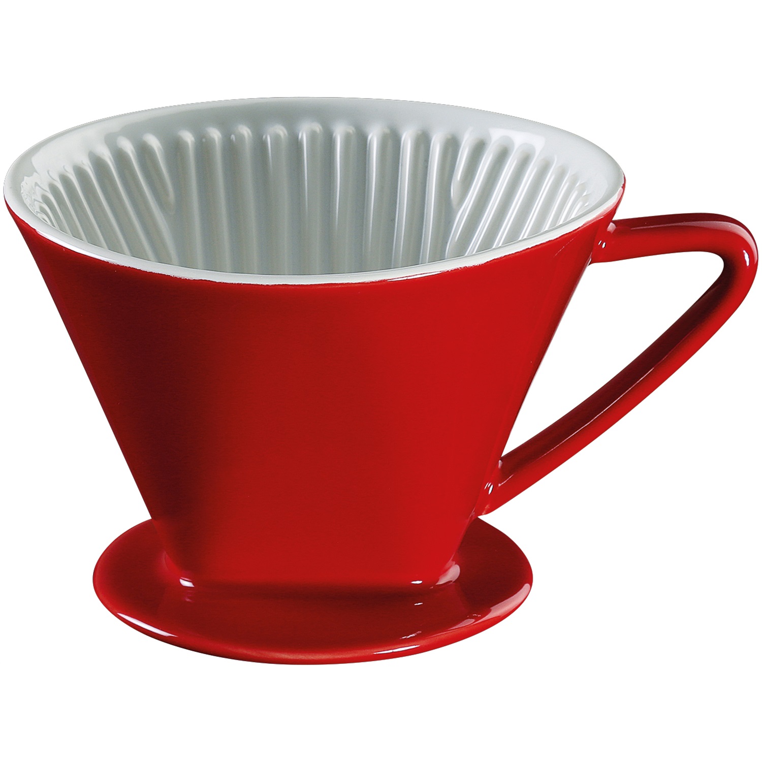 cilio-koffie-opzetfilter-maat-4-keramiek-rood