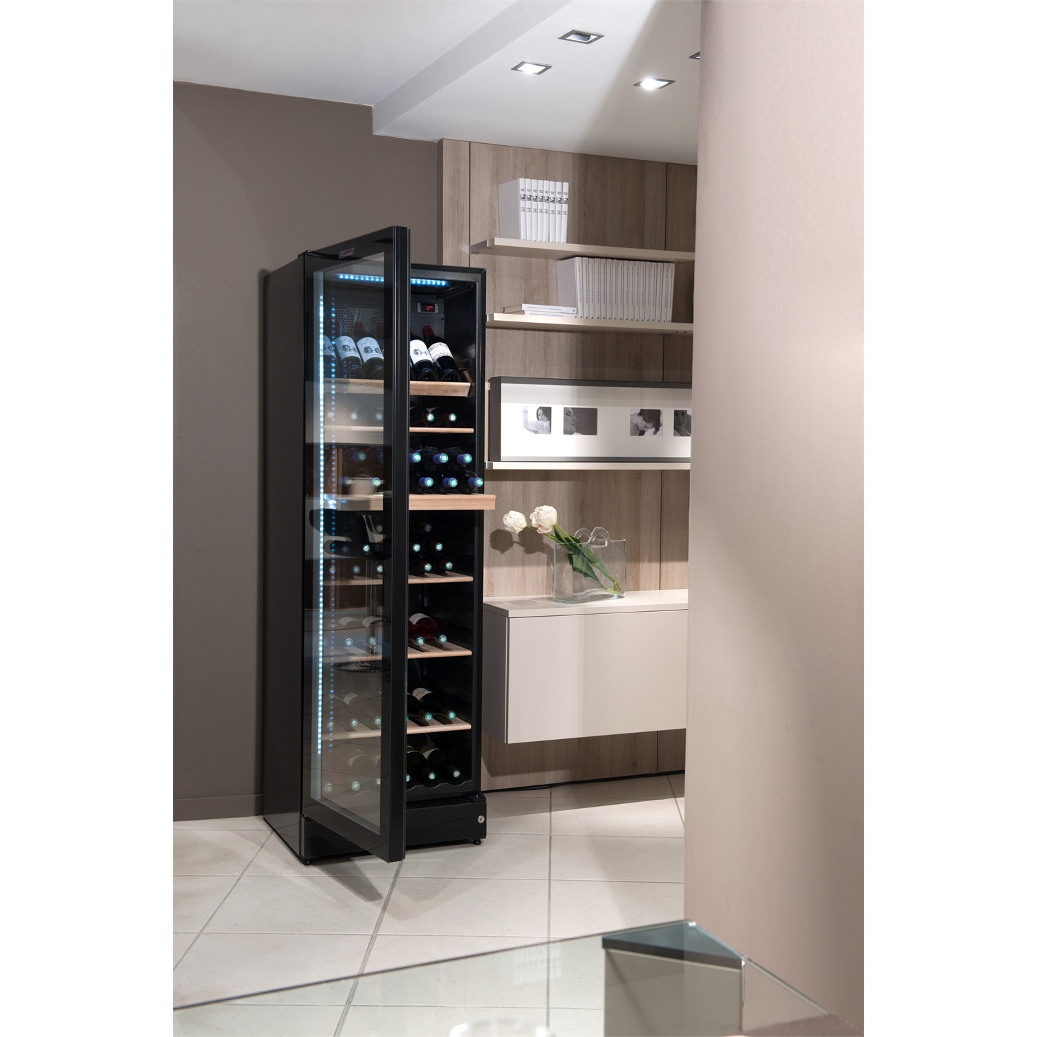 la-sommeliere-wijnkoelkast-vip195g-zilver