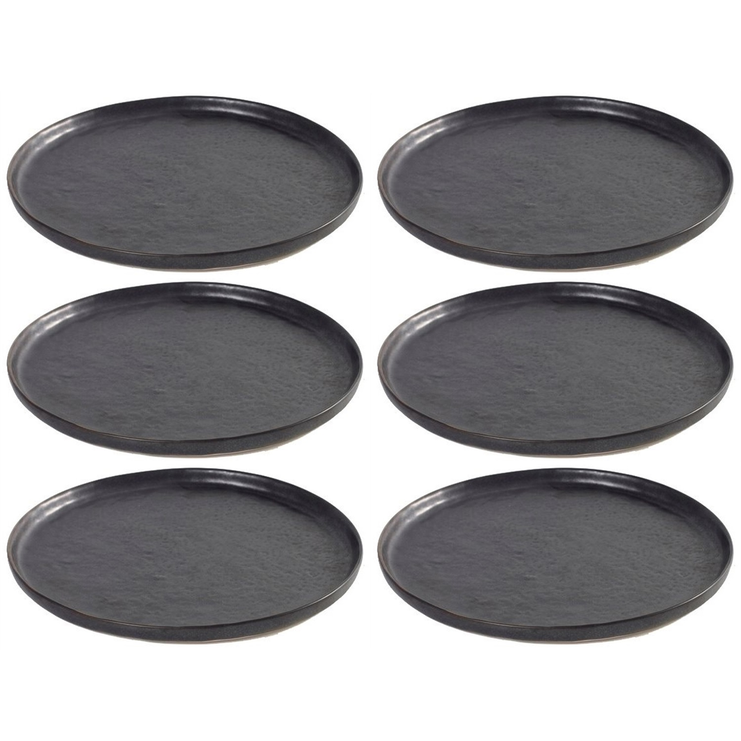 serax pure bord b1013058s 165cm zwart 6 stuks