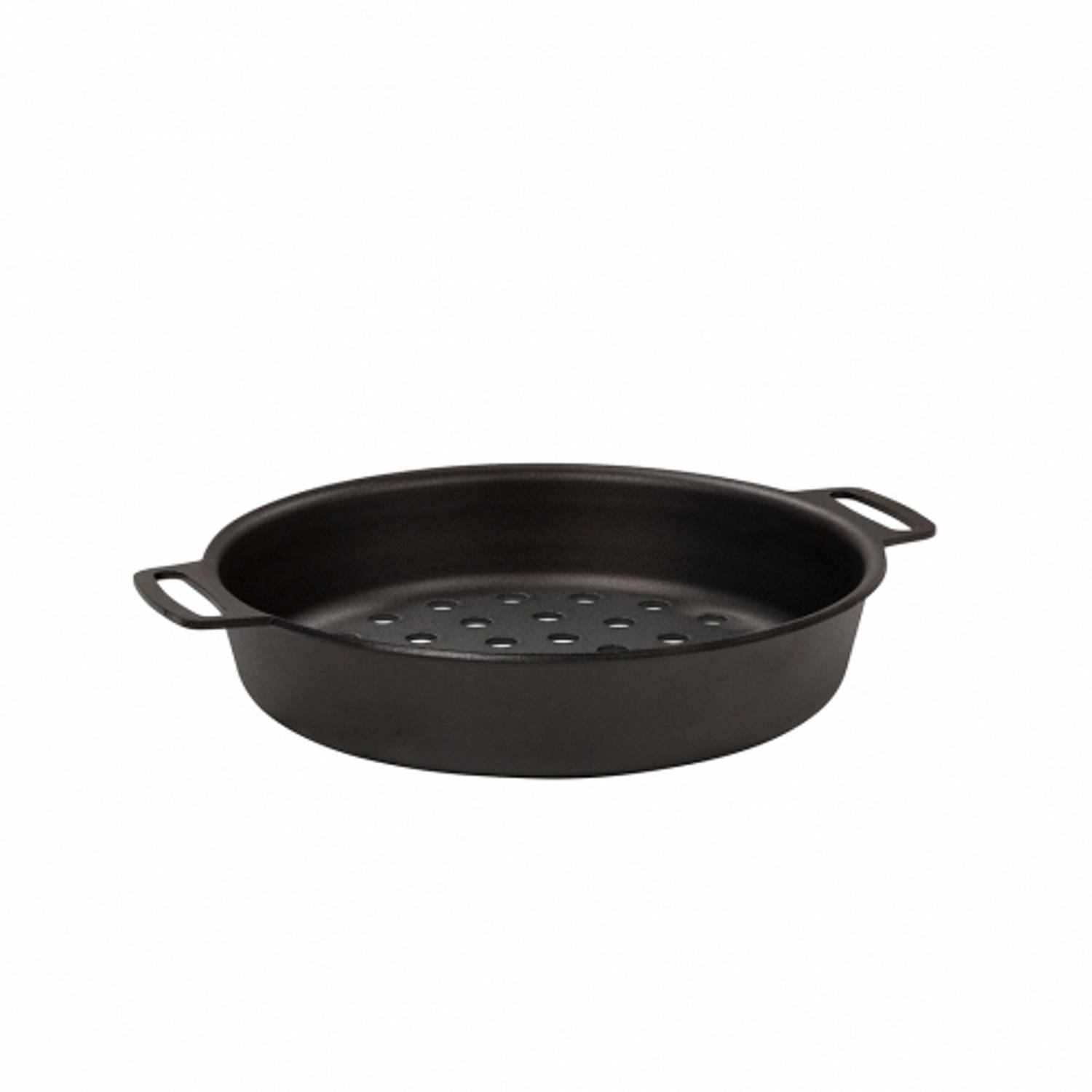 kockums jernverk grillpan met perforatie 24cm carbonstaal