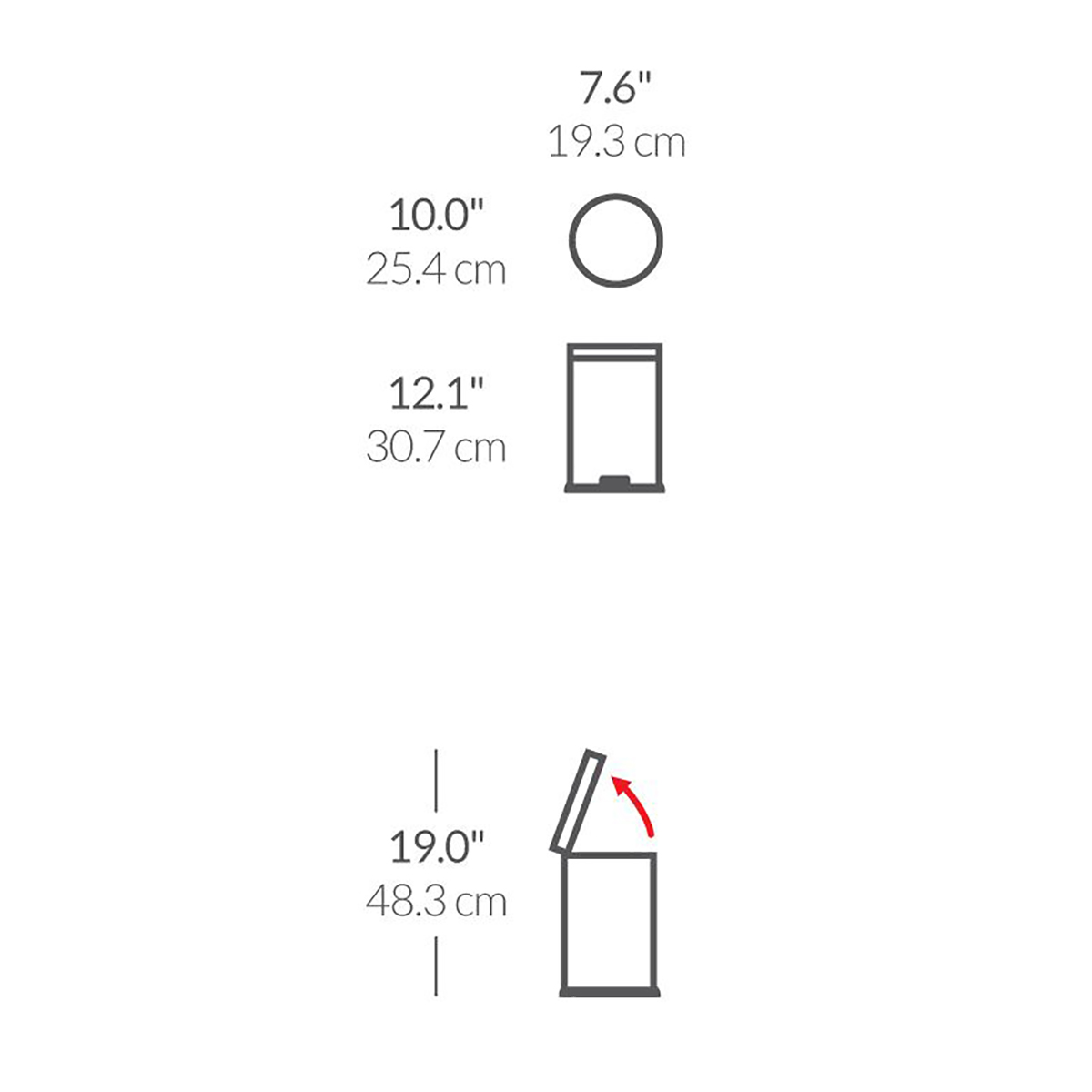 simplehuman-ronde-pedaalemmer-45l-zwart