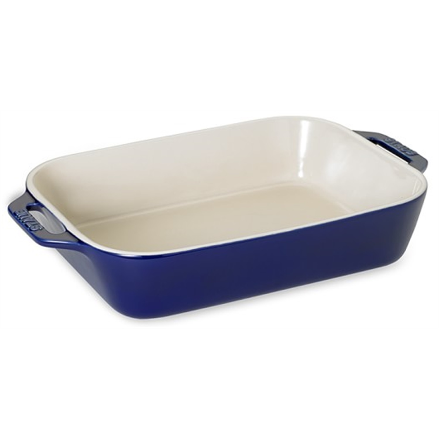 staub ovenschaal 34x24cm blauw