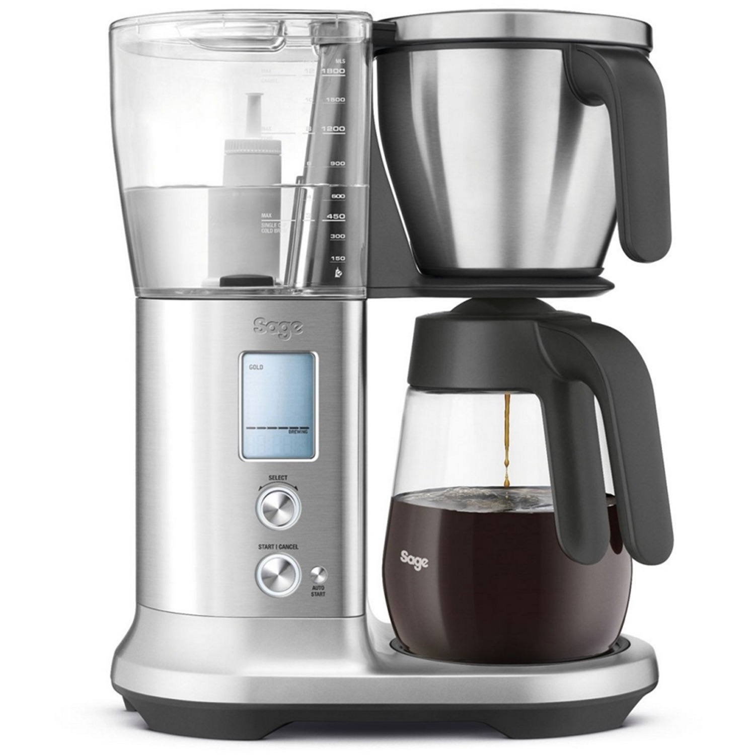 sage precision brewer glass koffiezetapparaat 12 kops