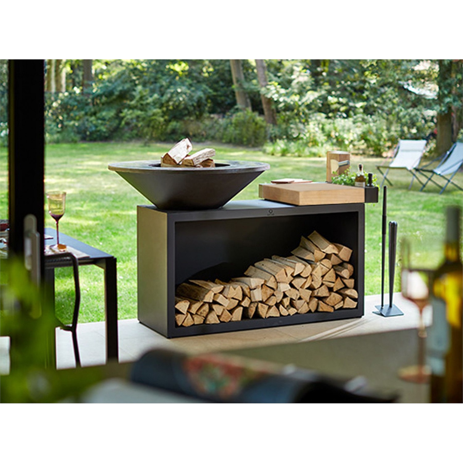 ofyr-island-black-100-100-vuurschaalwerkblad-teakhout