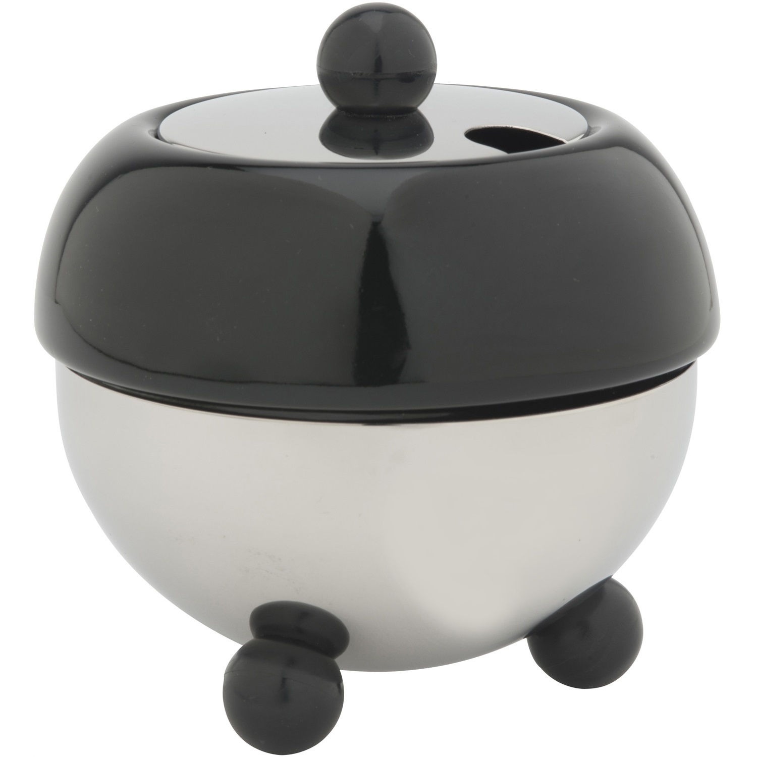 bredemeijer-cosy-suikerpot-10cm-zwart-rvs