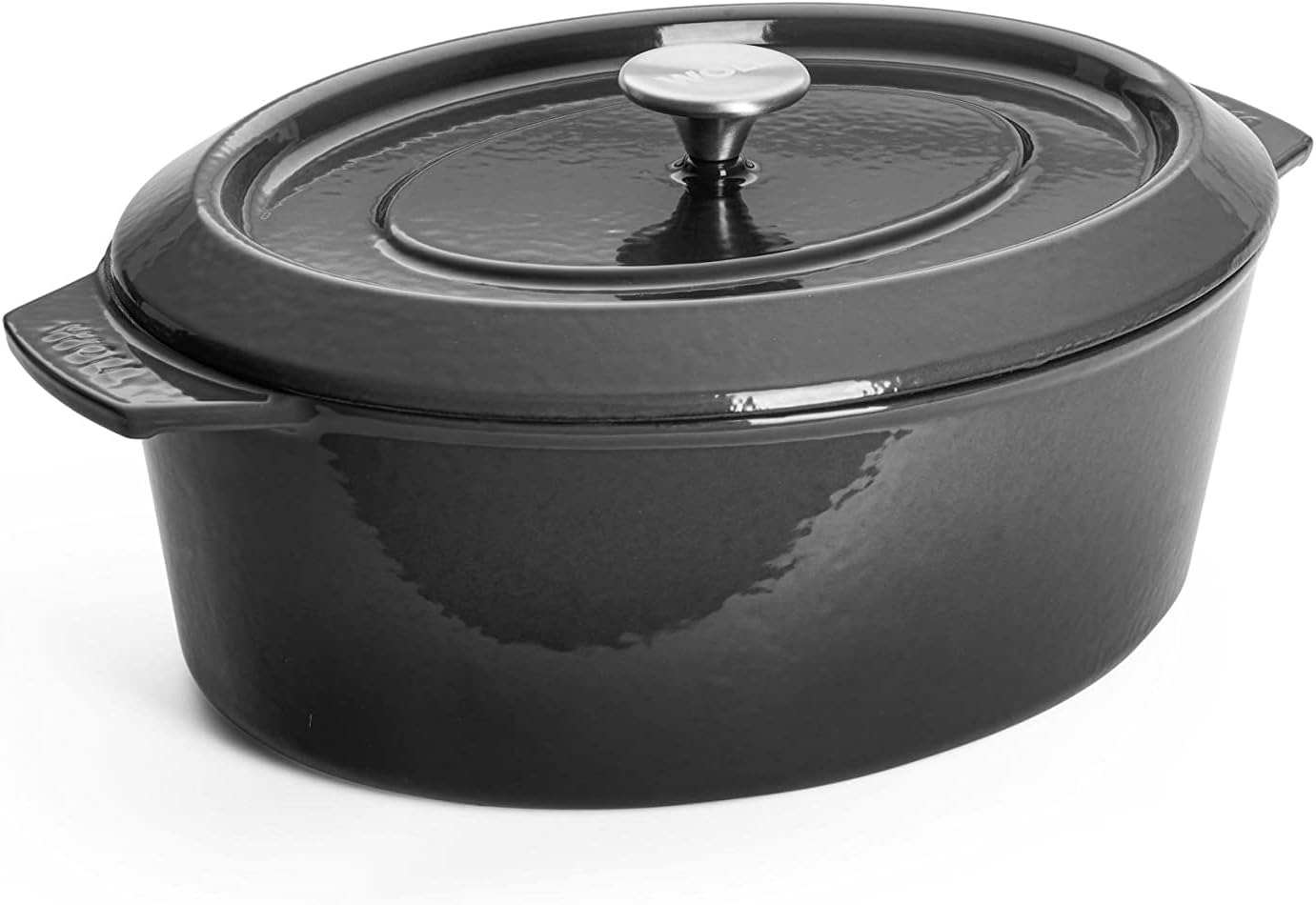 woll iron braadpan ovaal 34x26cm carbon grey