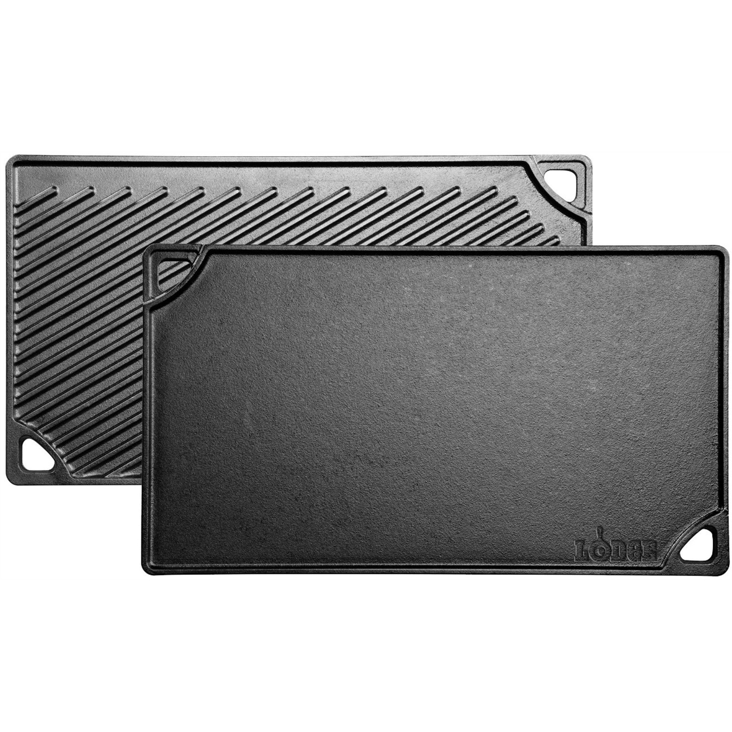 lodge reversible bak en grillplaat dubbelzijdig ldp3 42x24cm