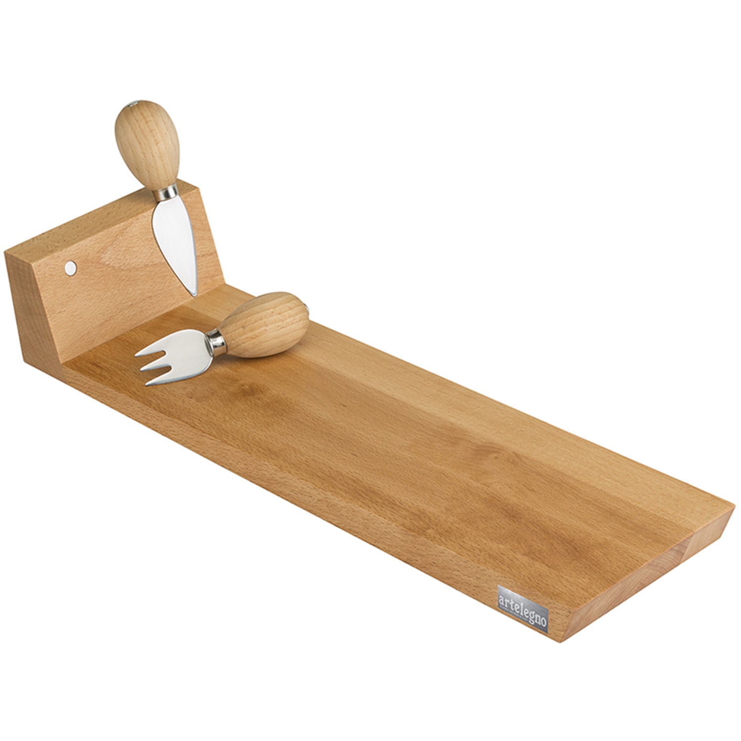 kookpunt artelegno parma kaas en charcuterieplank 48x15cm beukenhout