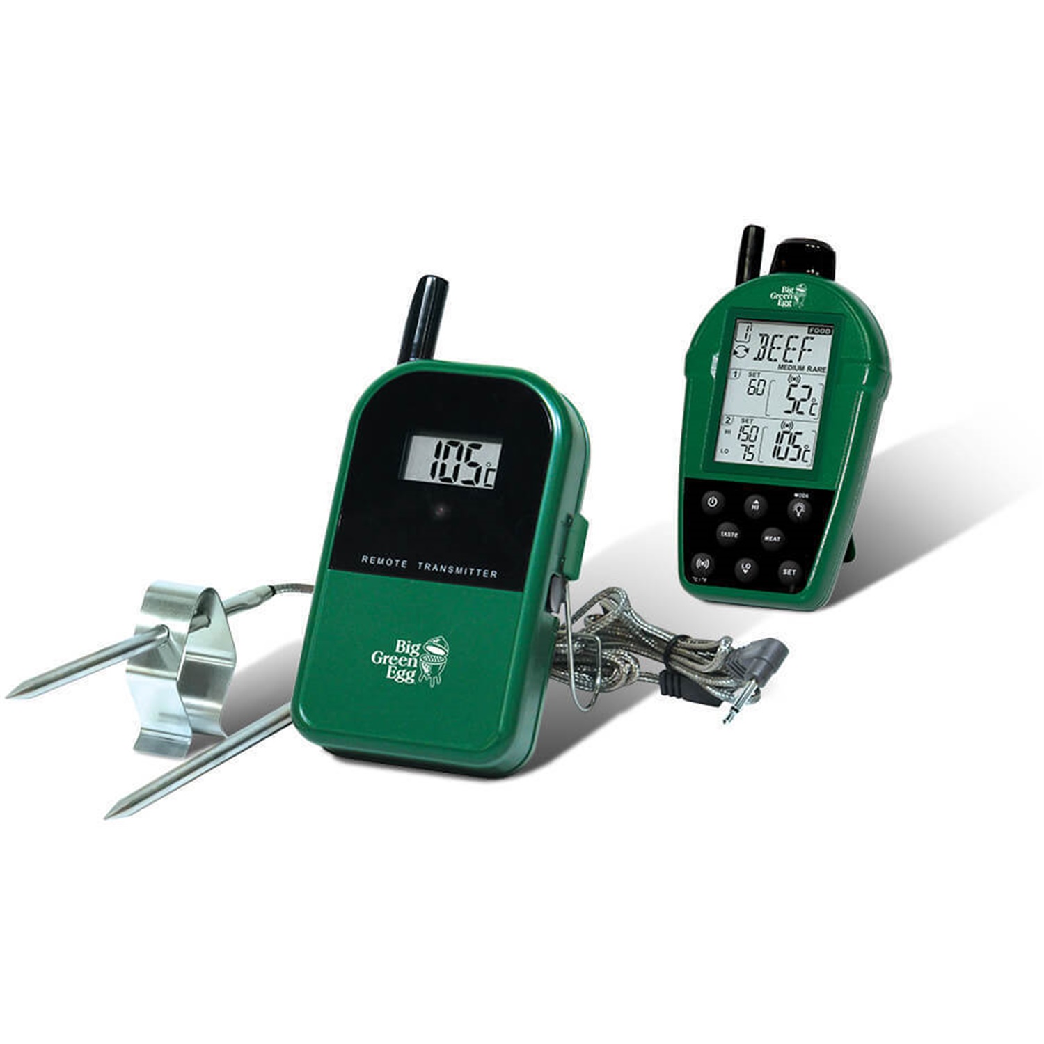 big green egg dual probe remote thermometer