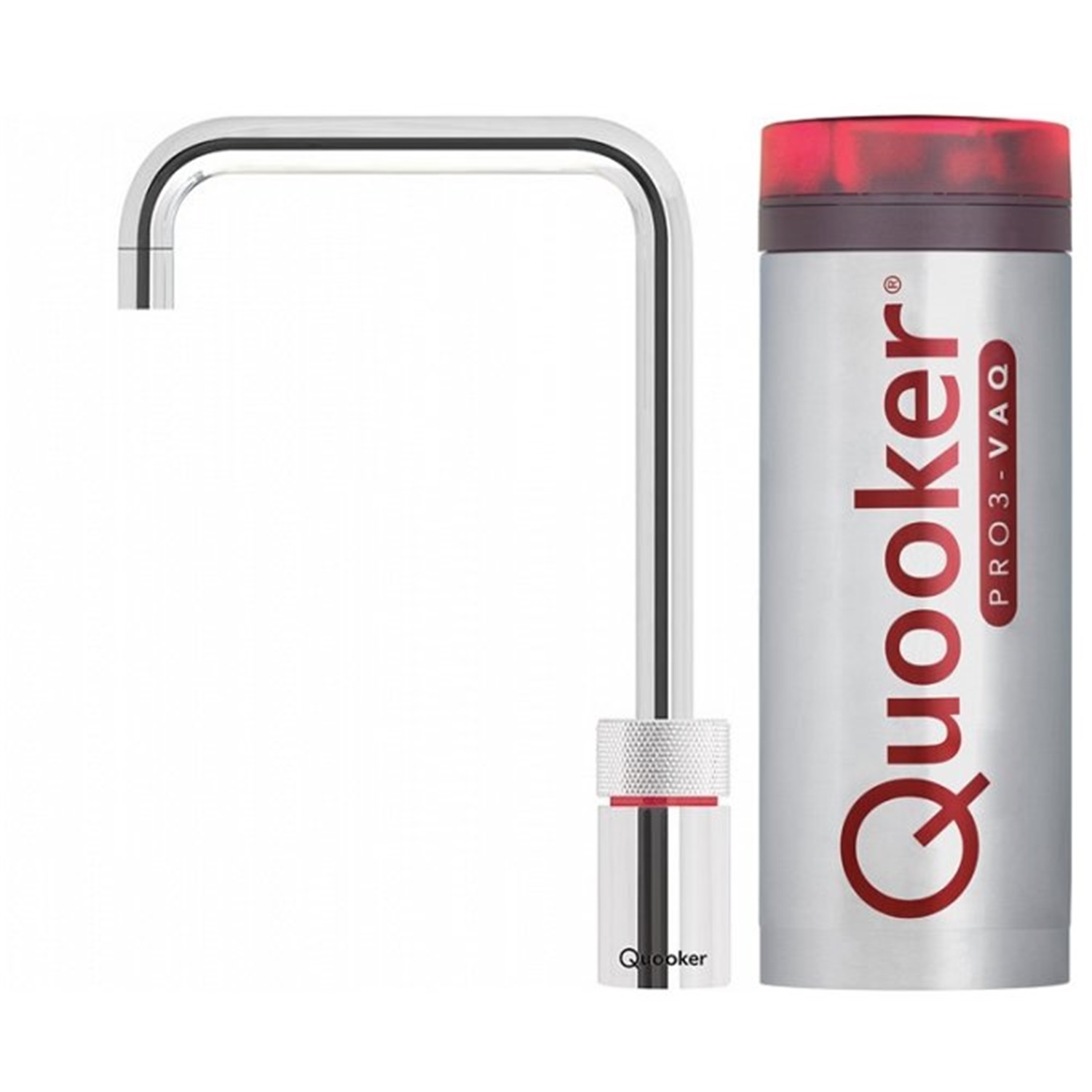 quooker nordic square single tap kokendwaterkraan met pro3 vaq reservoir 3nschr chroom