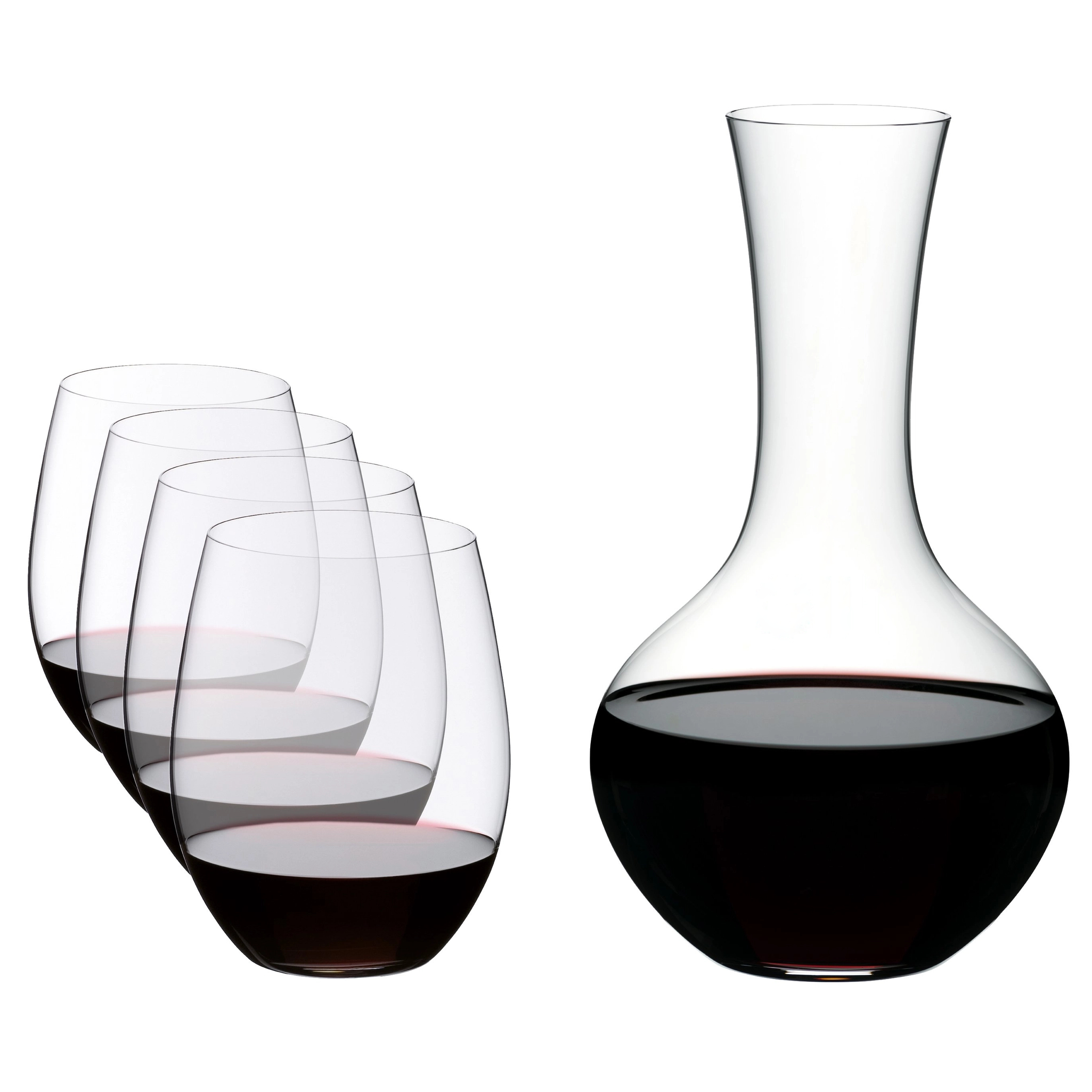 riedel o cabernetmerlot glazenset met decanteerkaraf 5 delig