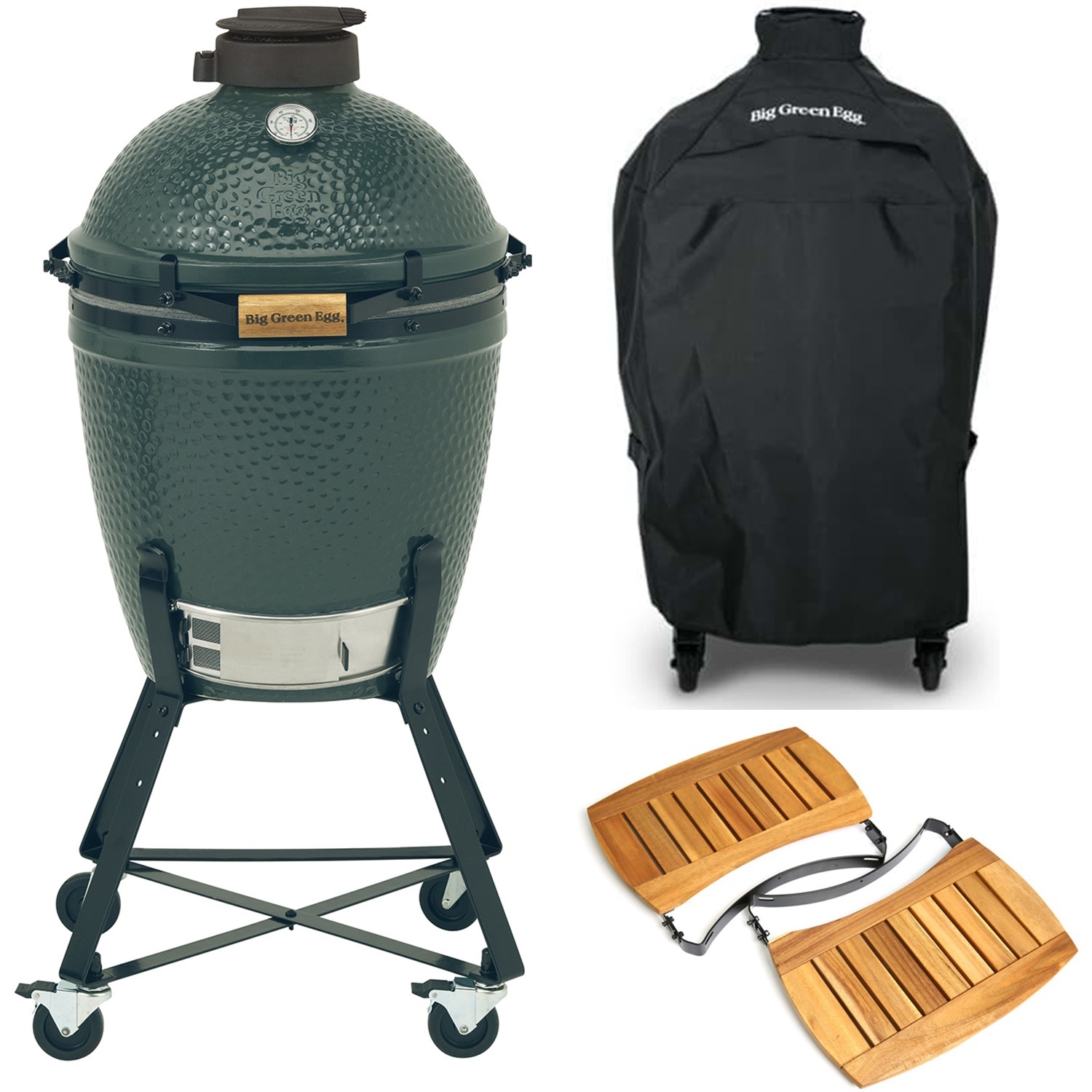 big-green-egg-medium-houtskoolbarbecue-met-nest-acacia-egg-mates-en-hoes