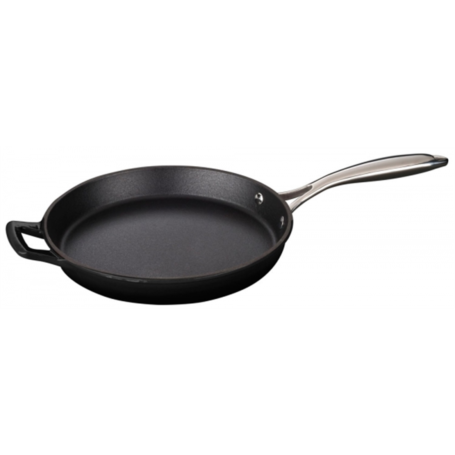la-cuisine-pro-koekenpan-met-rvs-steel-26cm-zwart