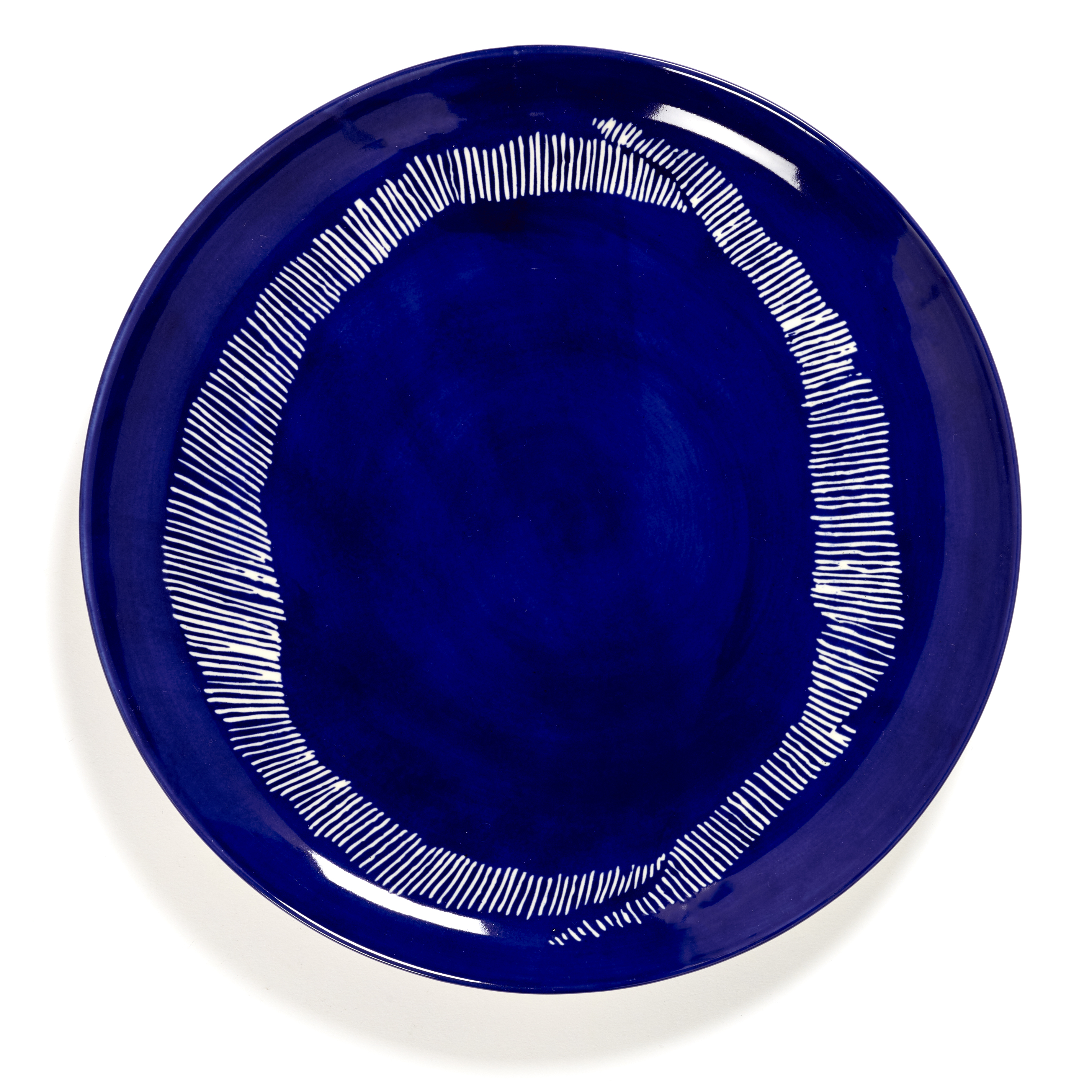 serax feast ottolenghi borden l b8921006a 265cm lapis lazuli swirlwhite stripes 2 stuks