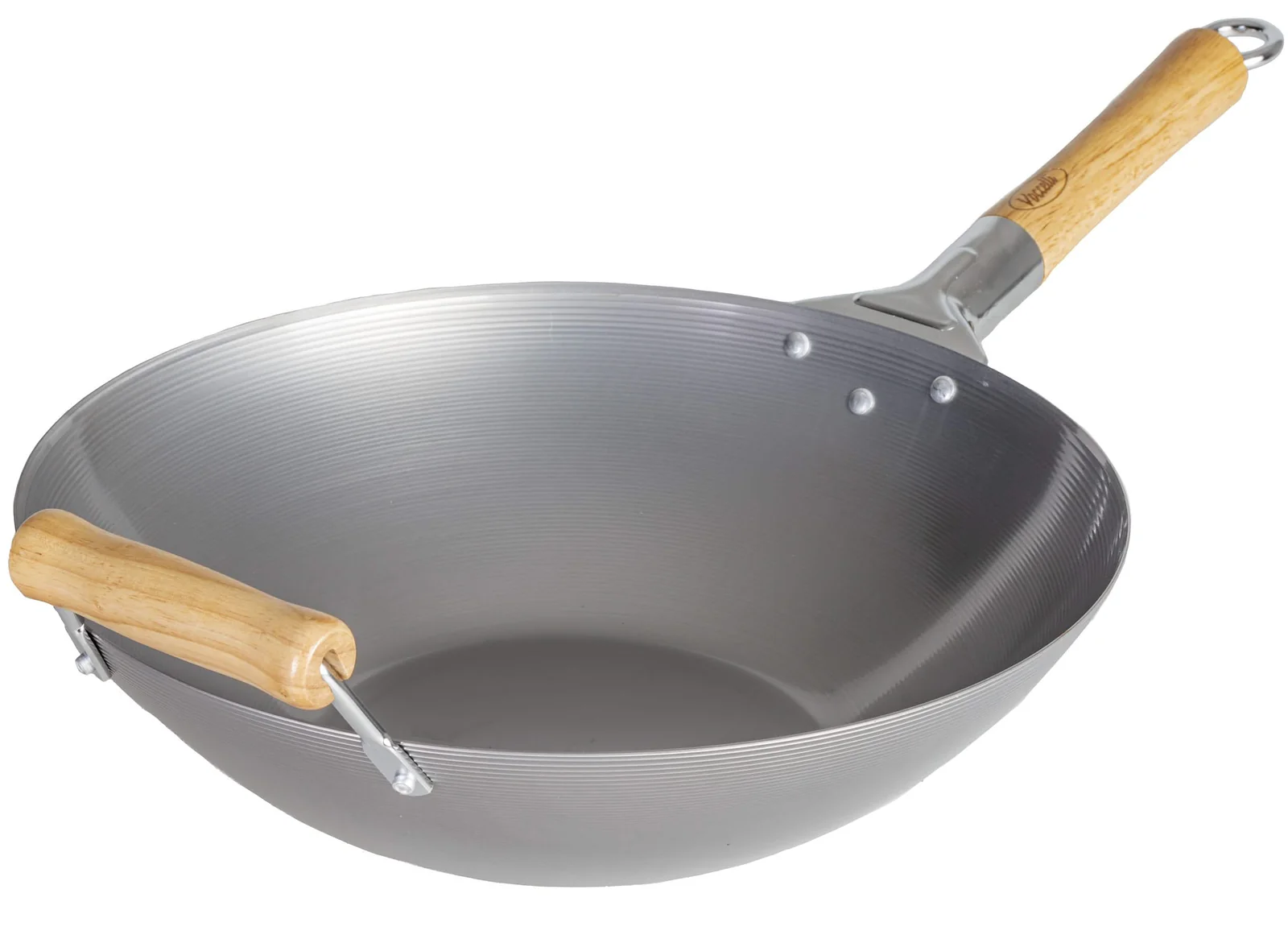 voccelli wok met houten steel 35cm