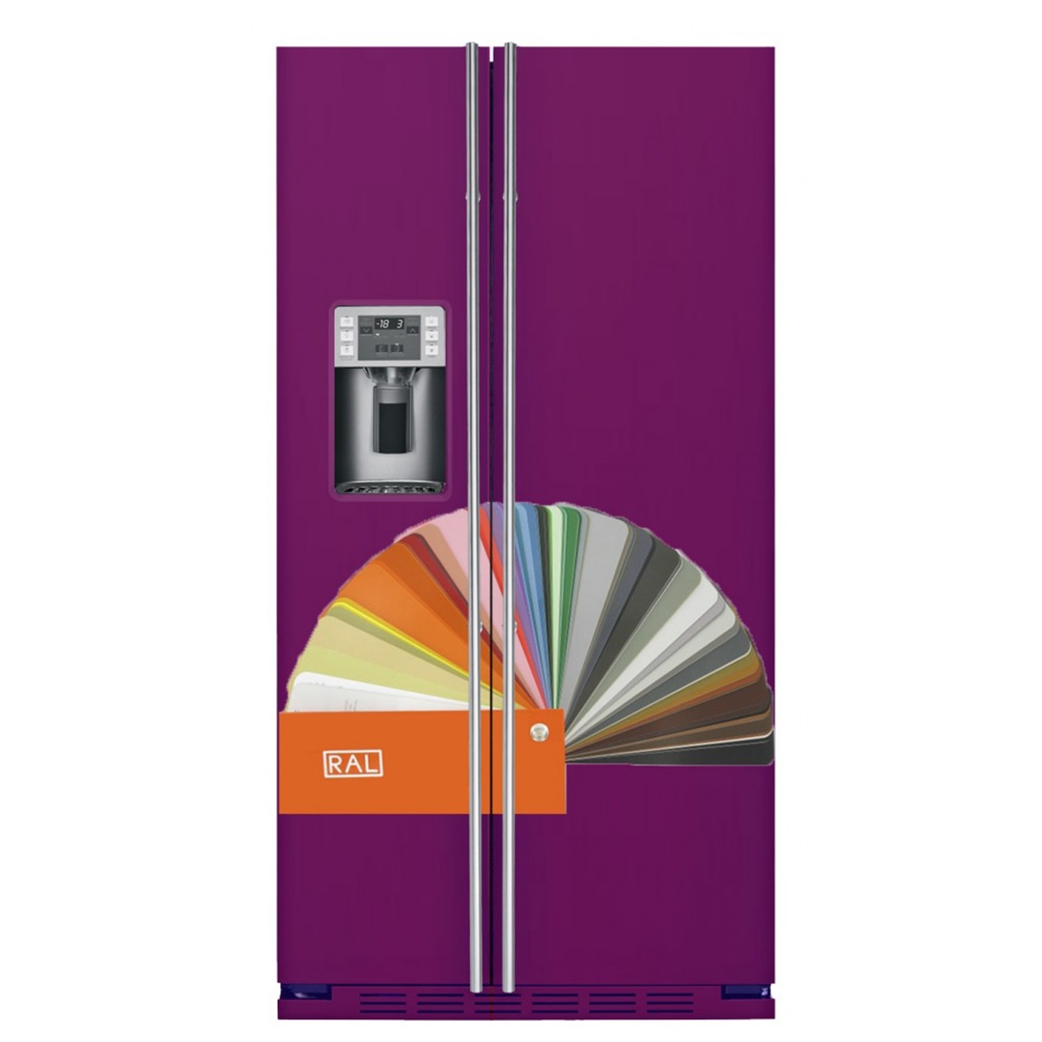 iomabe-luxe-k-side-side-koel-en-vriescombinatie-ore-24-cgf-8ral-ral-kleur-naar-keuze