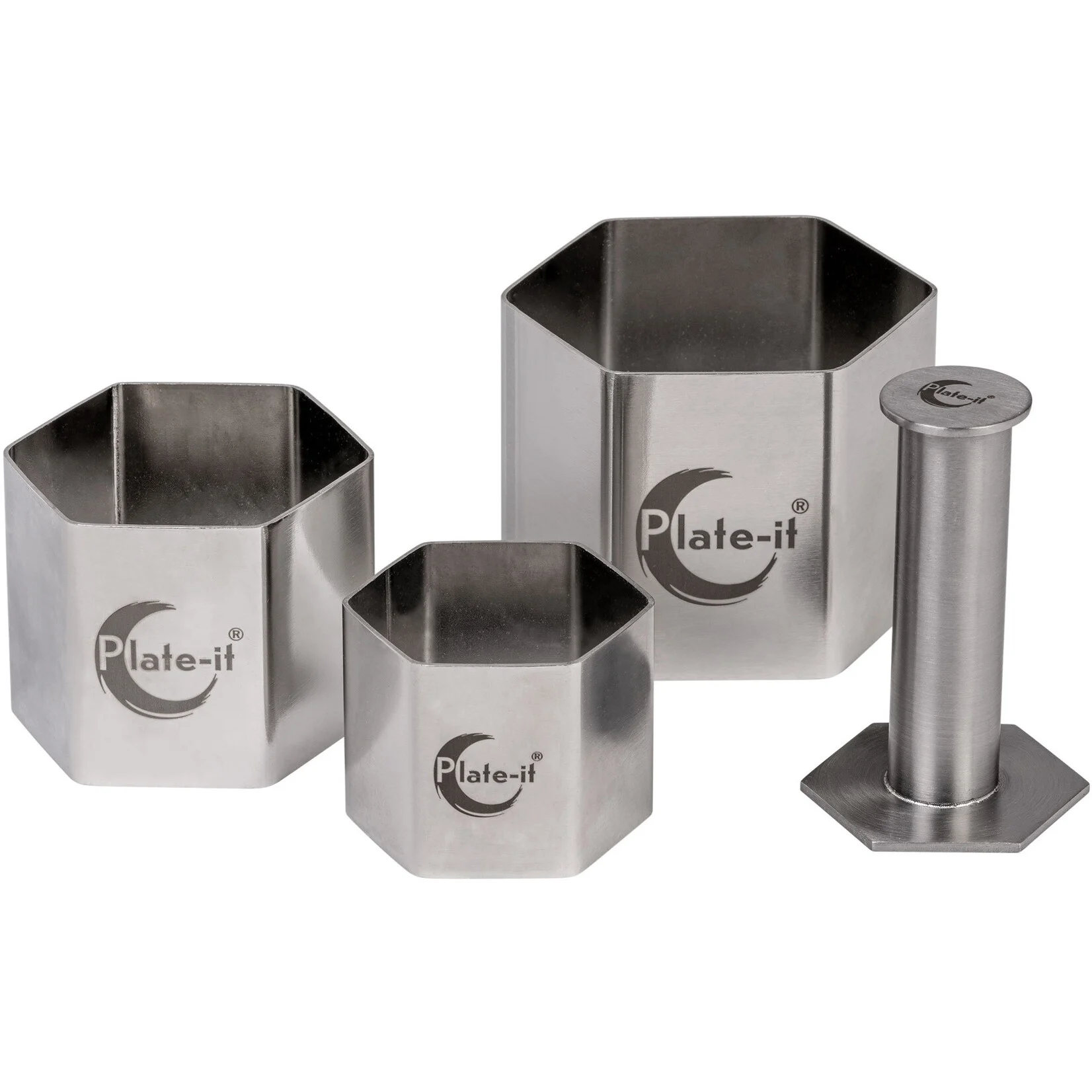 plate it garneerringen hexagon 4 delig