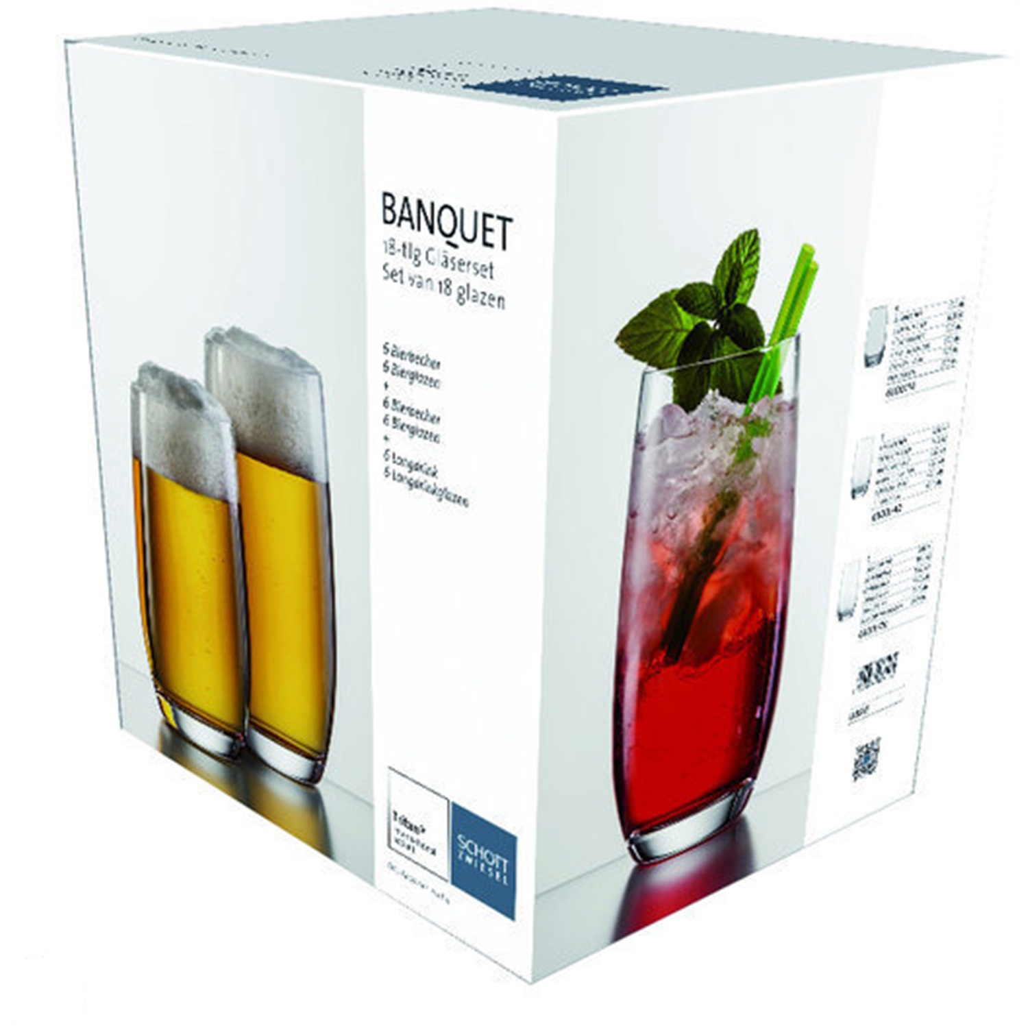 schott zwiesel banquet tumbler glazenset 18 delig