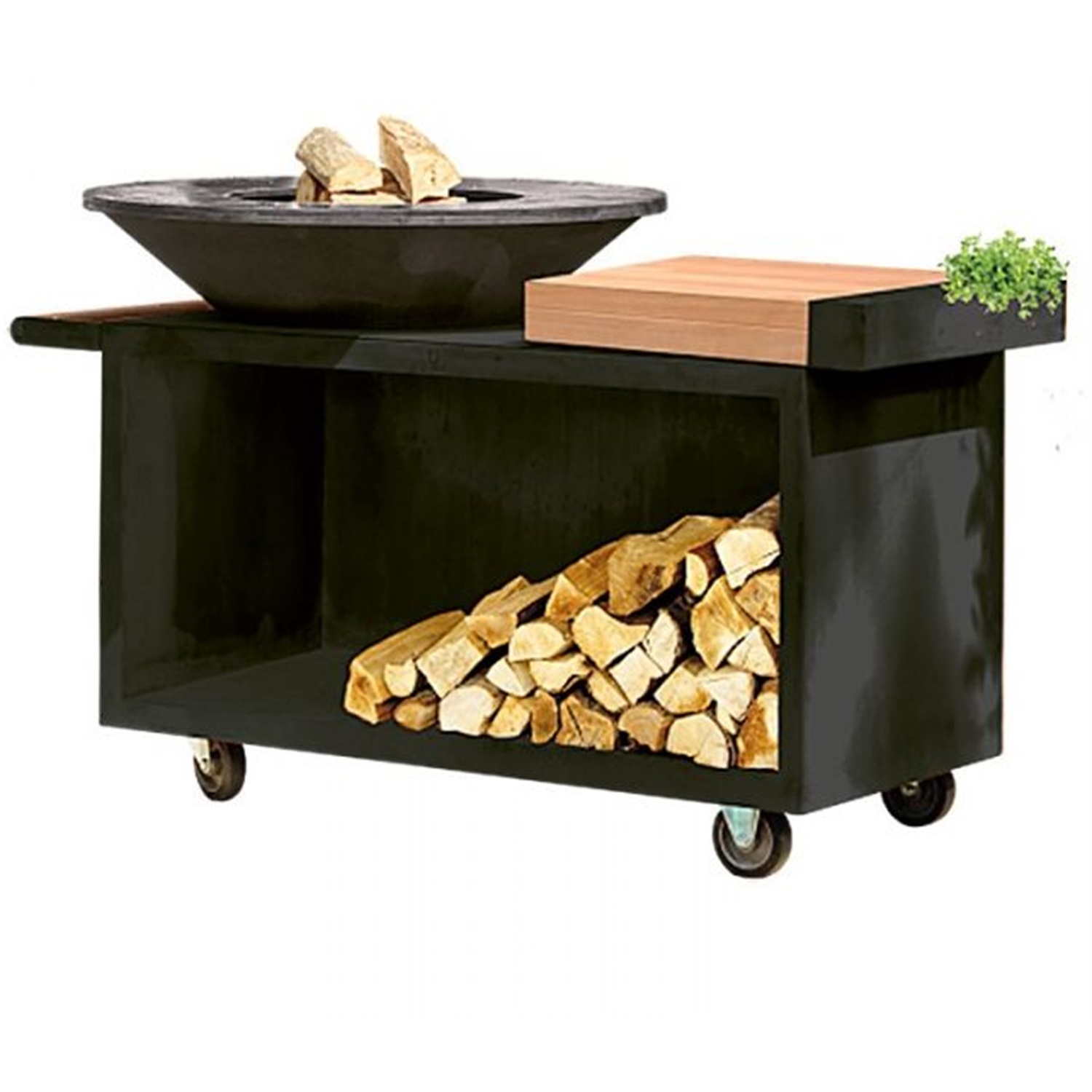 ofyr island pro black 100 100 vuurschaalwerkblad teakhout