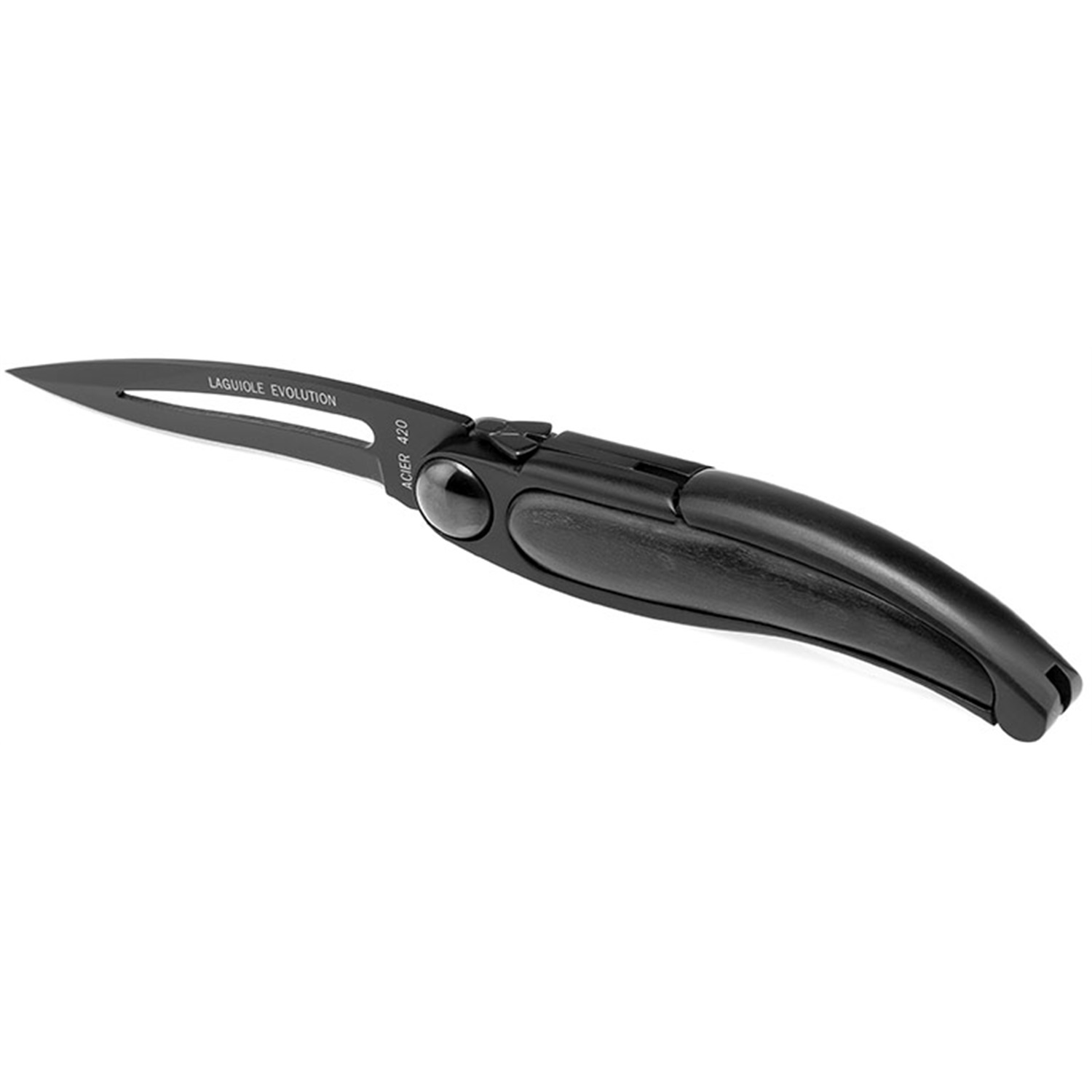 tb laguiole evolution titanium zakmes 10cm zwart hout