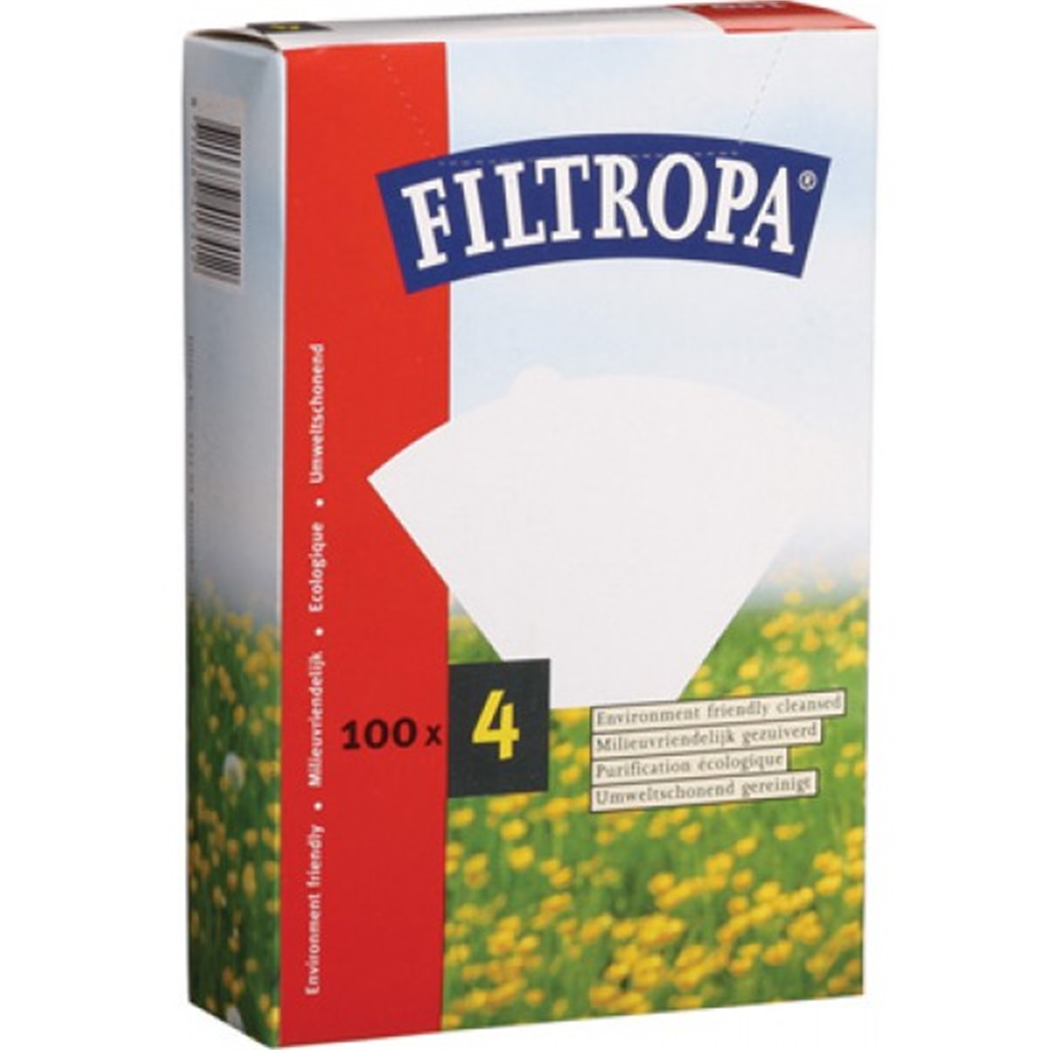 filtropa papierfilters gebleekt maat4 100 stuks