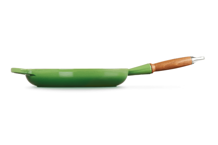 le-creuset-signature-koekenpan-met-houten-steel-28cm-bamboo-green