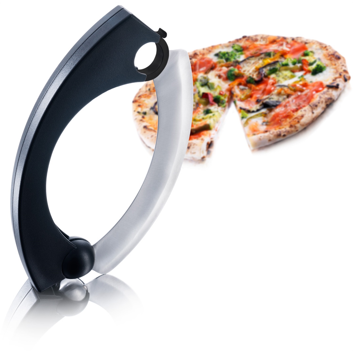 vacuvin-mezzaluna-pizzasnijder-zwart