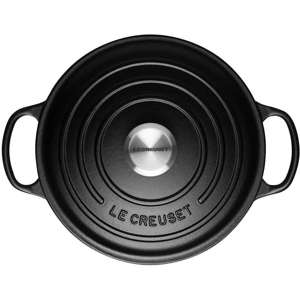 le-creuset-signature-braadpan-laag-24cm-mat-zwart