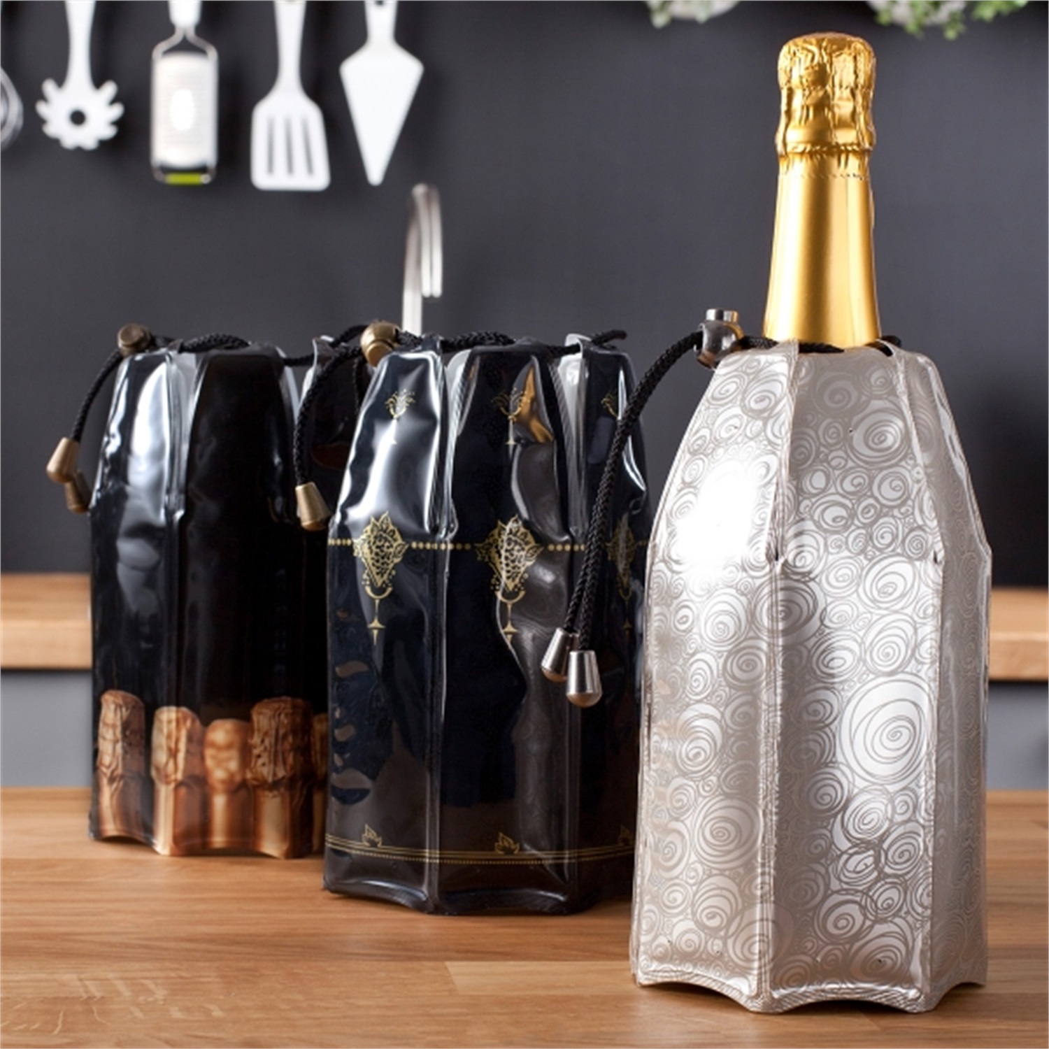 vacuvin-active-cooler-champagnekoeler-diamant-grijs