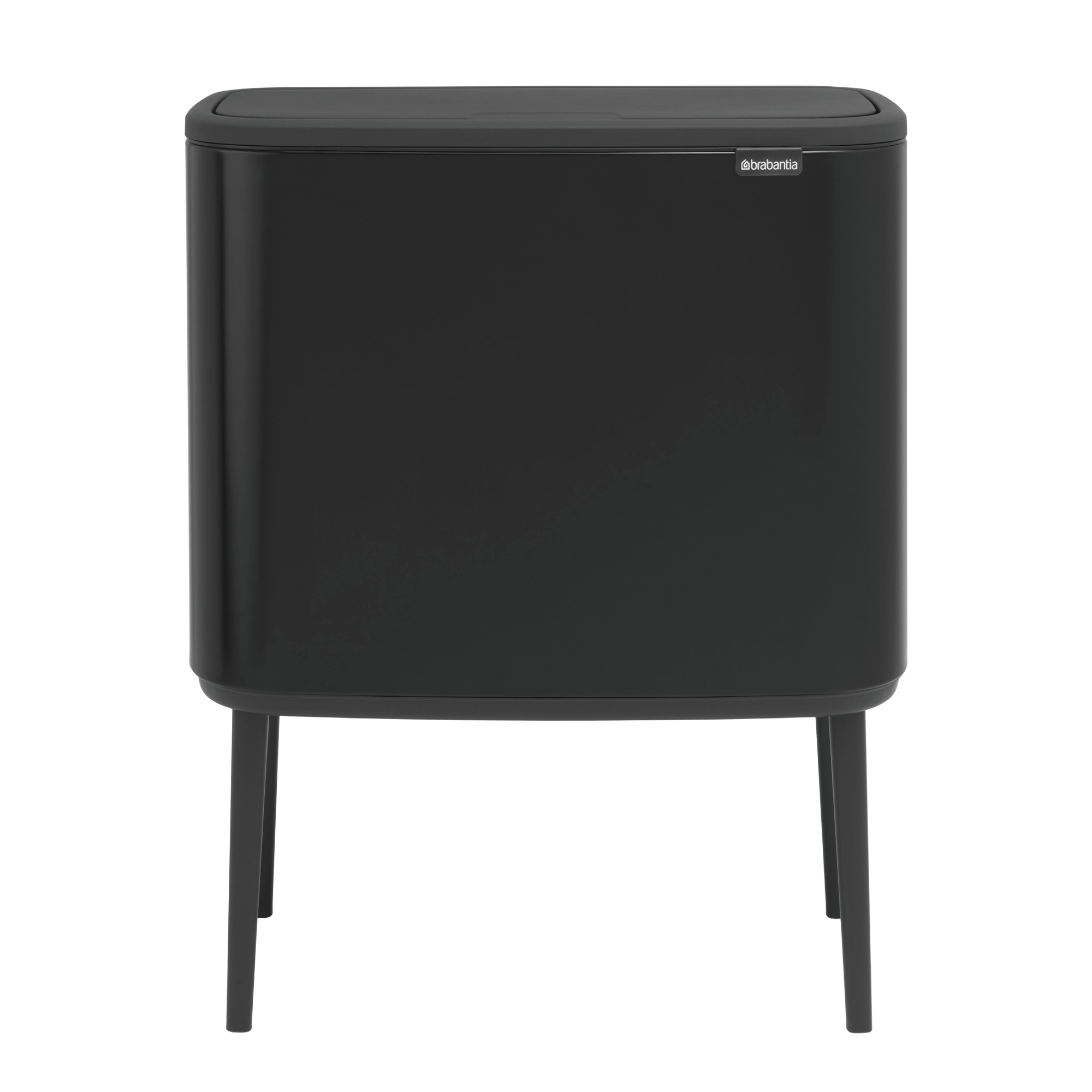 brabantia bo touch bin 36l mat zwart