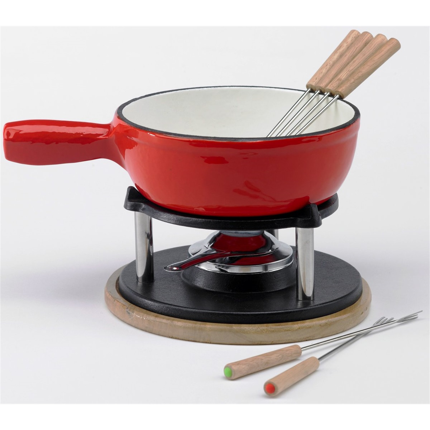 relance kaasfondueset o 22cm rood 10 delig