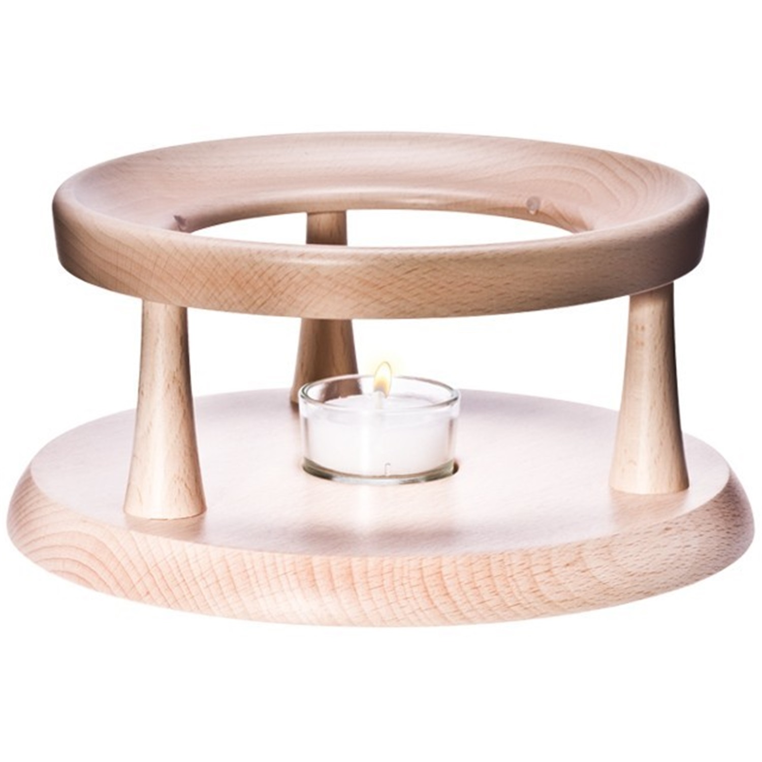 trendglas jena theelicht van hout