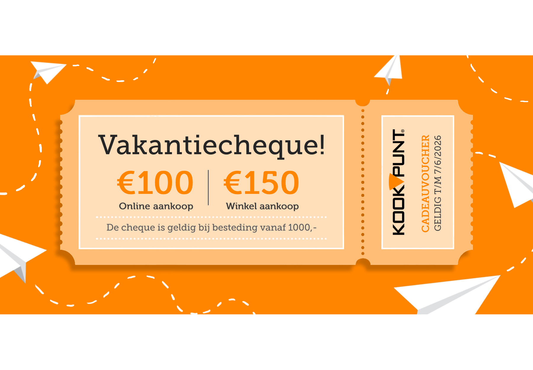 Vakantiecheque - Vliegtuigen - 2026 - informatiepagina