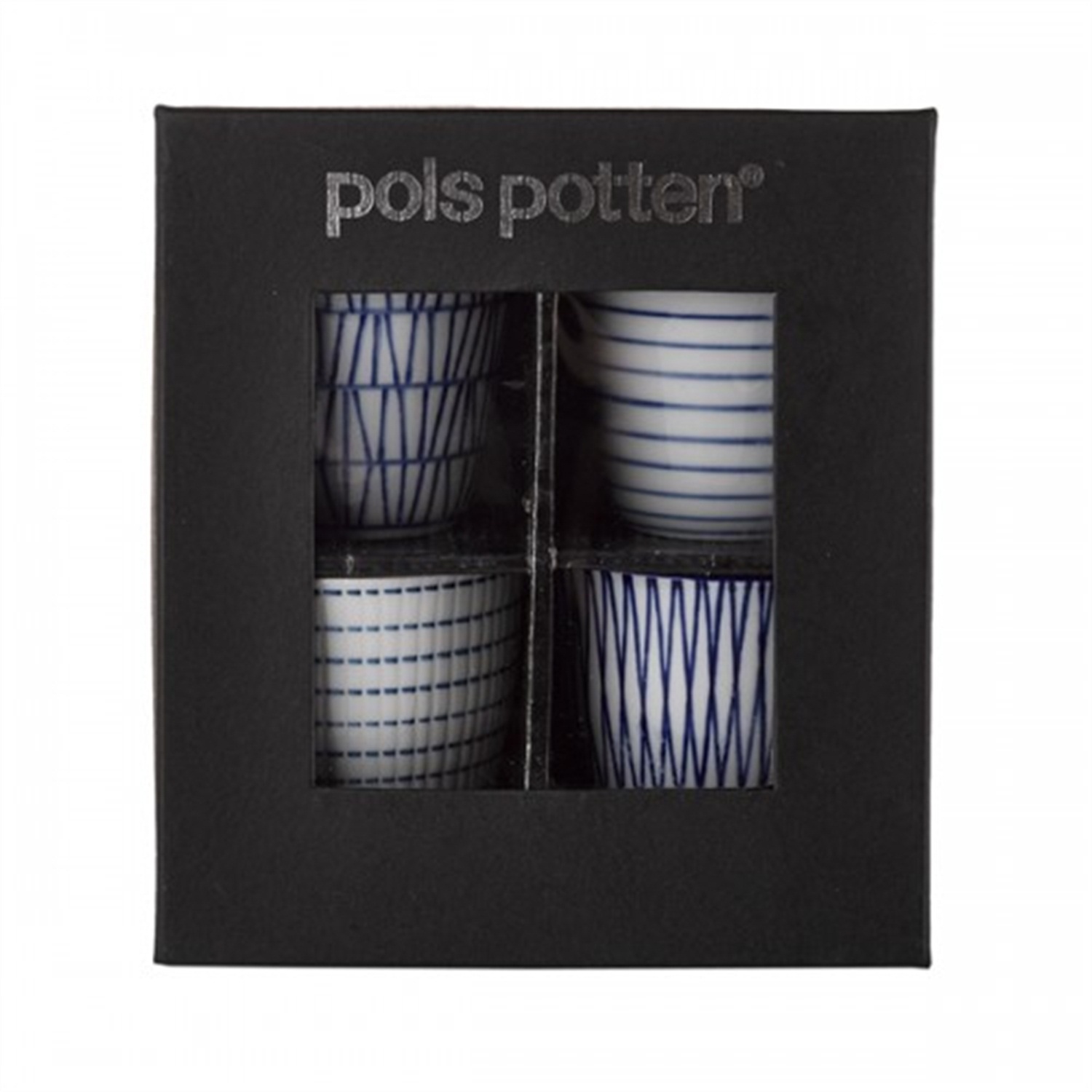 pols-potten-vario-blue-stripes-bekers-4-stuks