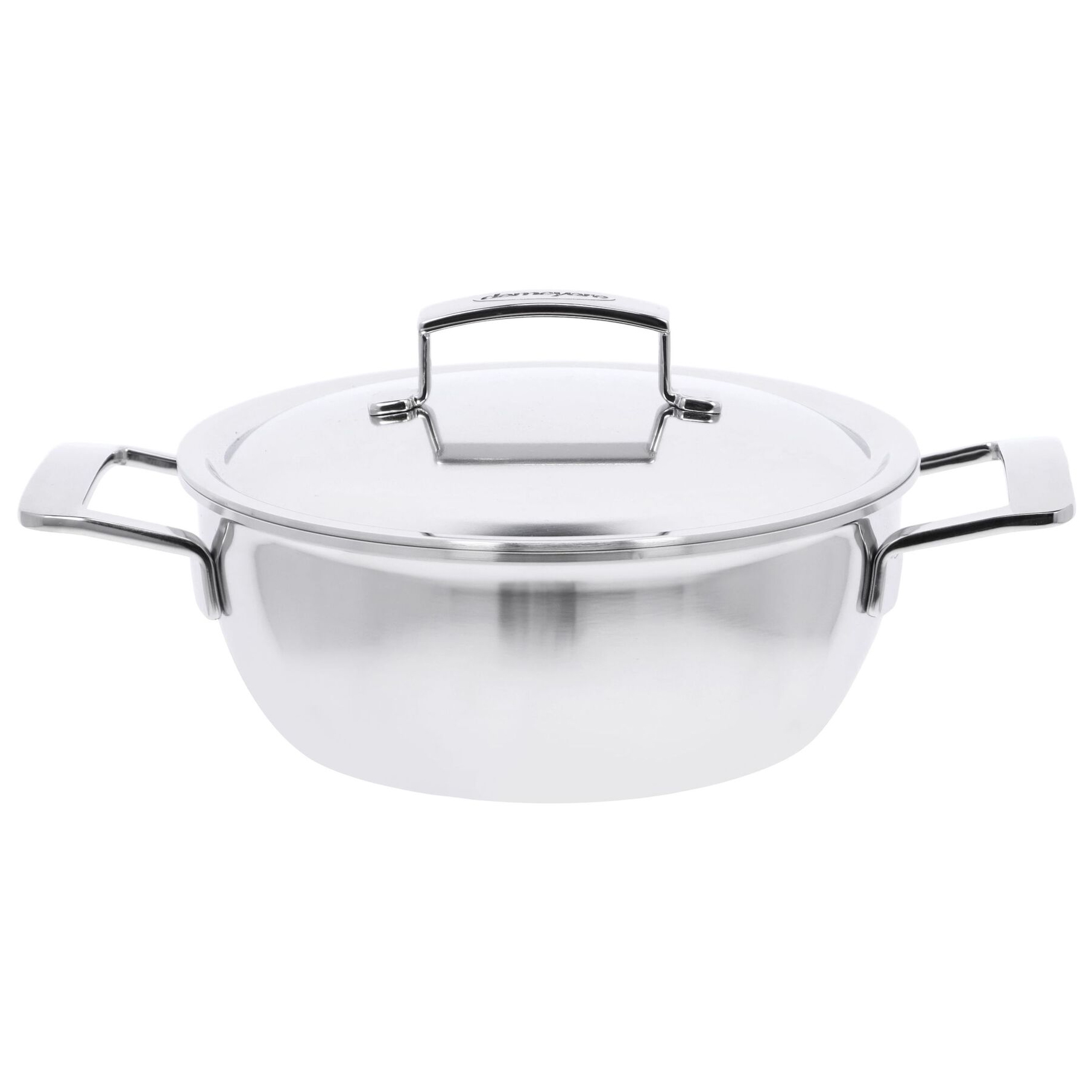 demeyere silver 7 conische sauteerpan met rvs deksel 24cm