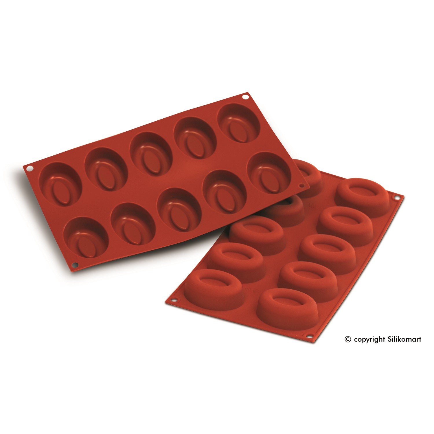 silikomart siliconflex ellipse oval savarin bakvorm sf084 10 vaks