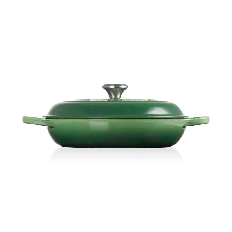 le-creuset-signature-campagnard-braadpan-26cm-bamboo-green