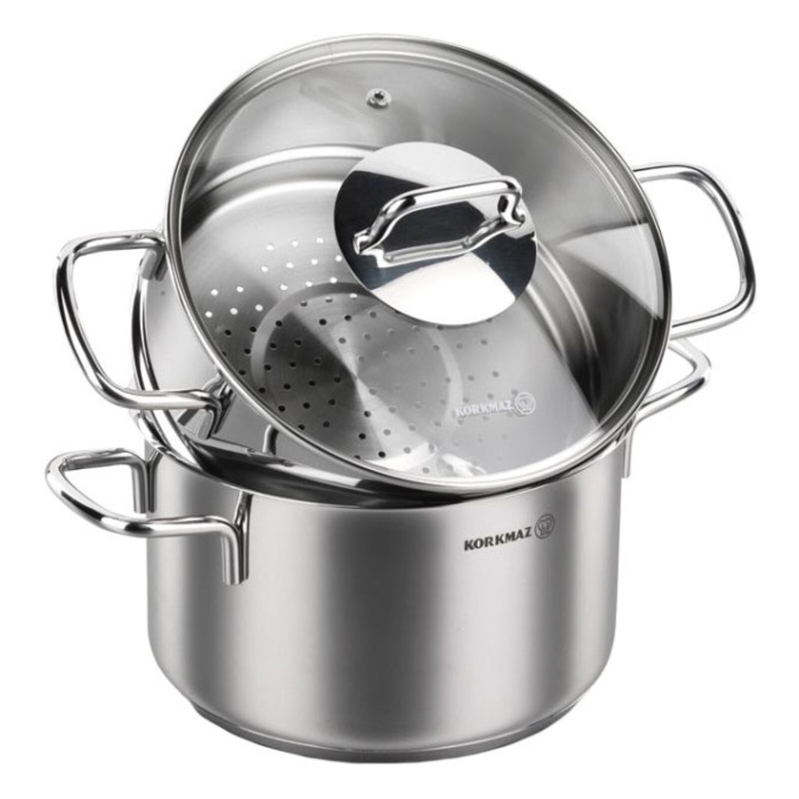 korkmaz-perla-kookpan-met-stoominzet-a1521-20cm