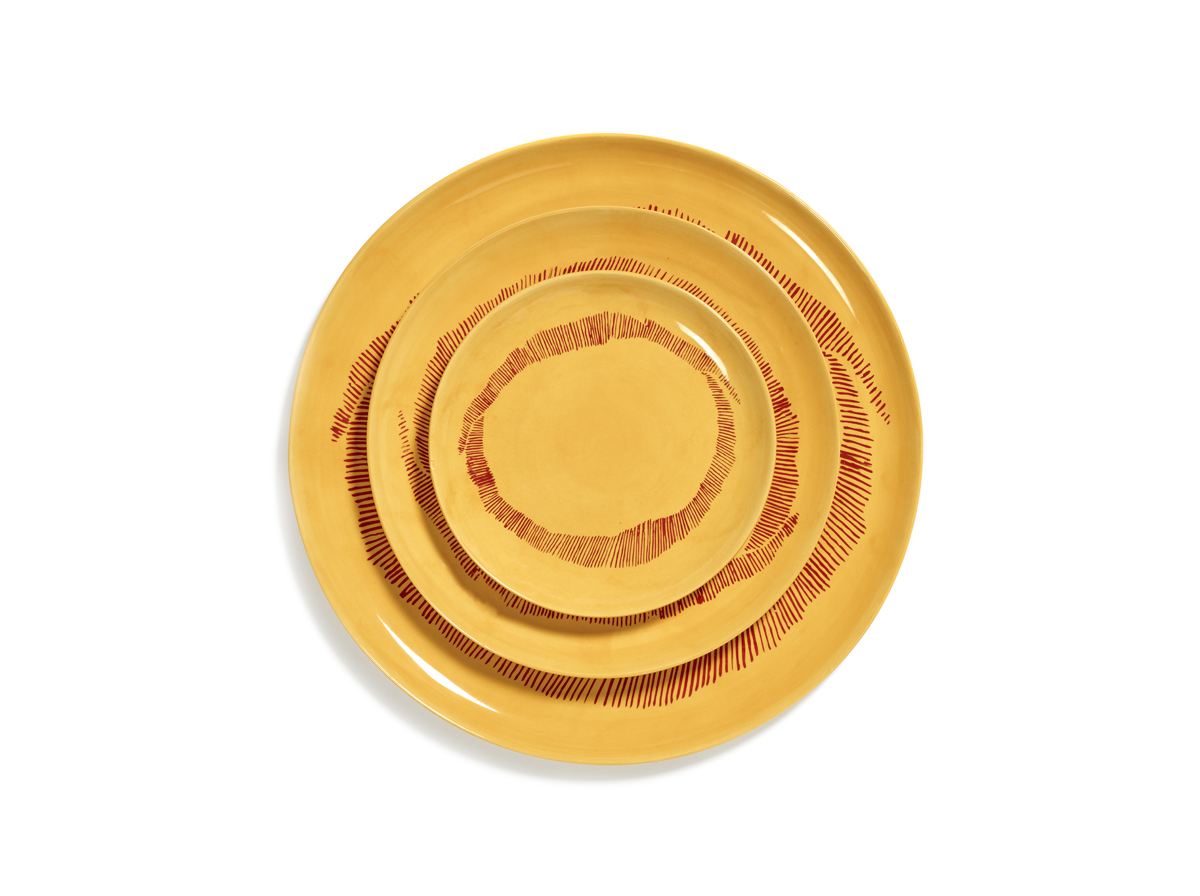 serax-feast-ottolenghi-serveerbord-b8921007e-35cm-sunny-yellow-swirlred-stripes