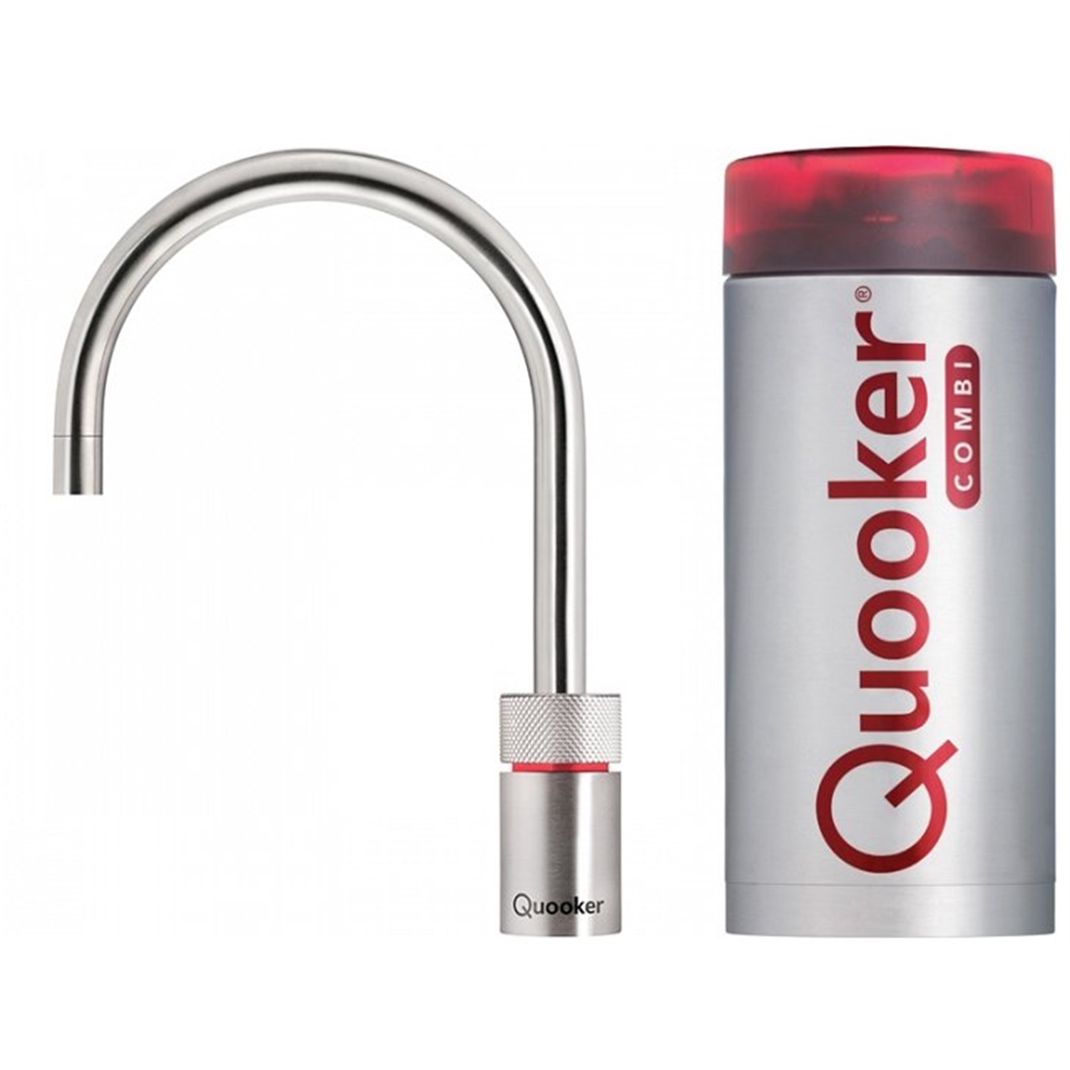 quooker nordic round single tap kokendwaterkraan met combi reservoir 22nrrvs rvs 0
