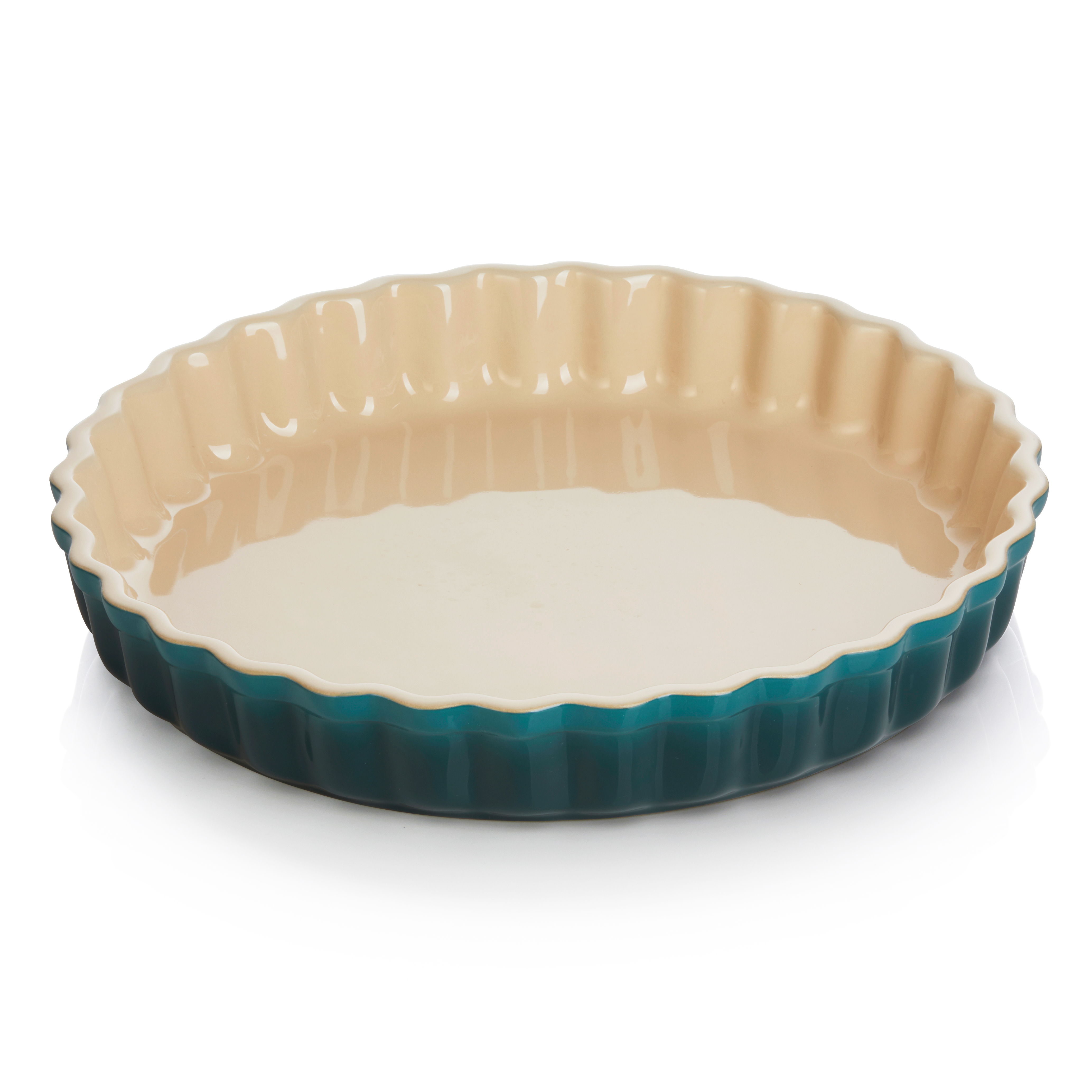 le creuset tartelette en quichevorm 28cm deep teal